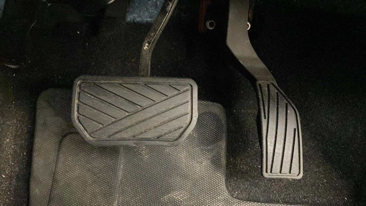 Footwell pedals view of a Maruti Suzuki Brezza