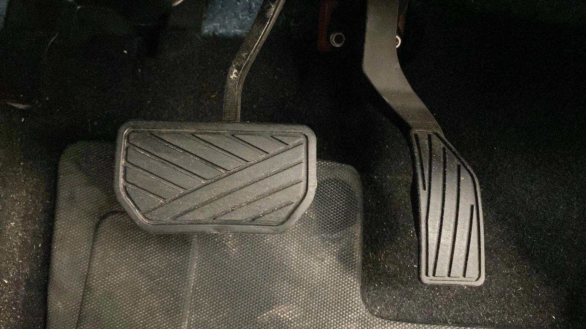 Footwell pedals view of a Maruti Suzuki Brezza