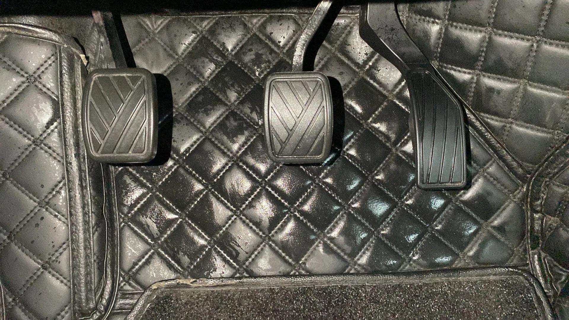 Foot pedal area of a Maruti Suzuki Brezza