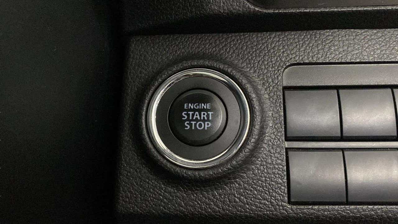 Engine start stop button of a Maruti Suzuki Brezza