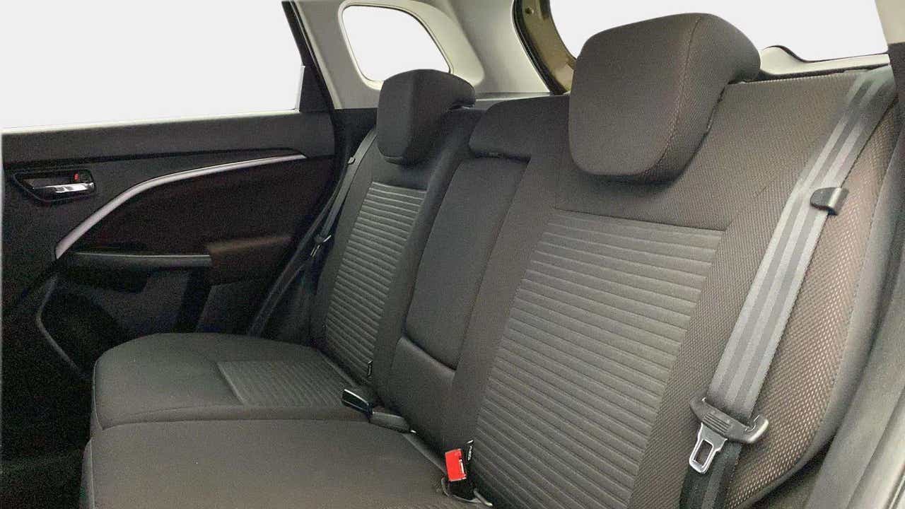 Rear seat view of a Maruti Suzuki Brezza