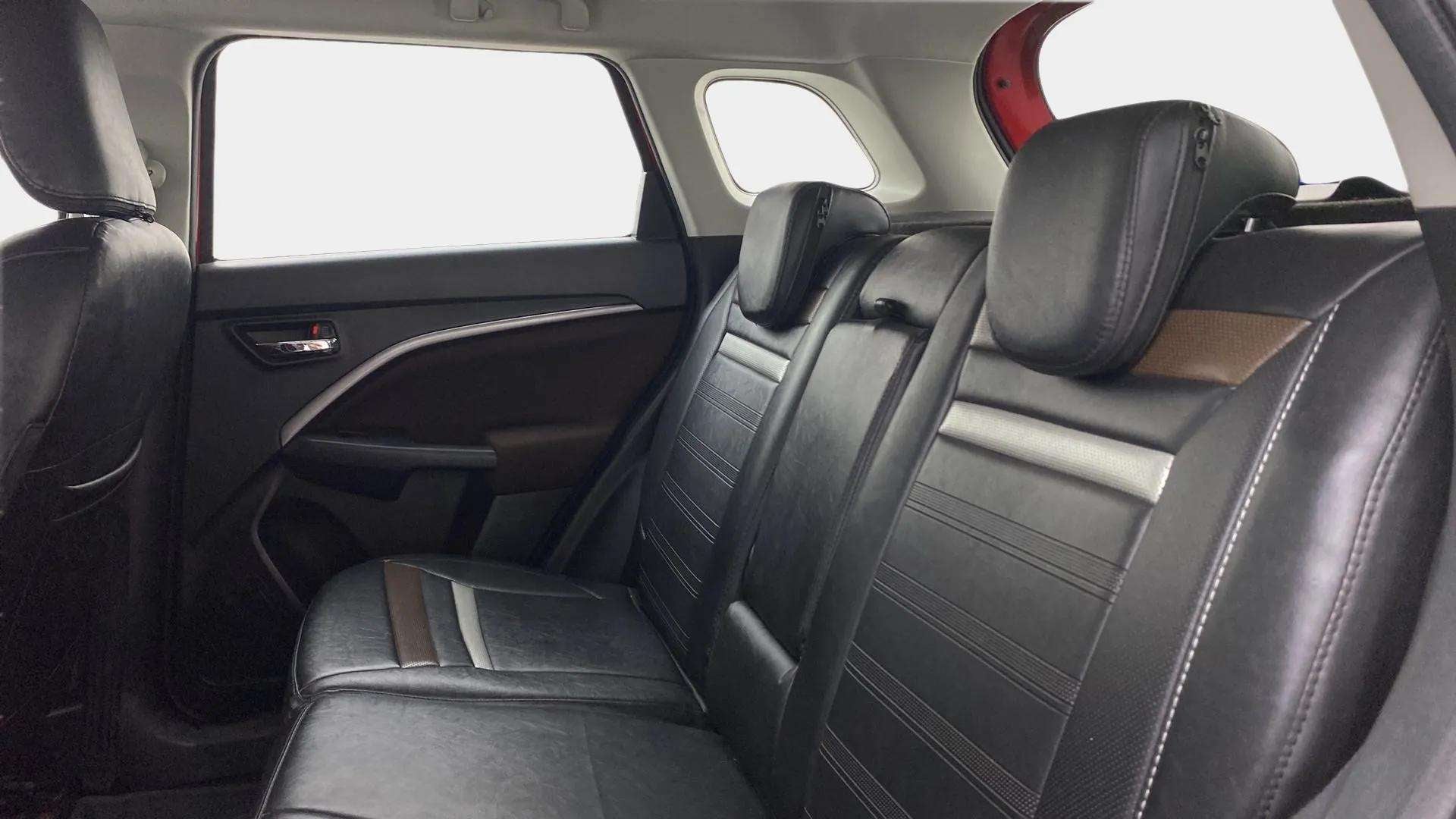 Rear seat view of a Maruti Suzuki Brezza