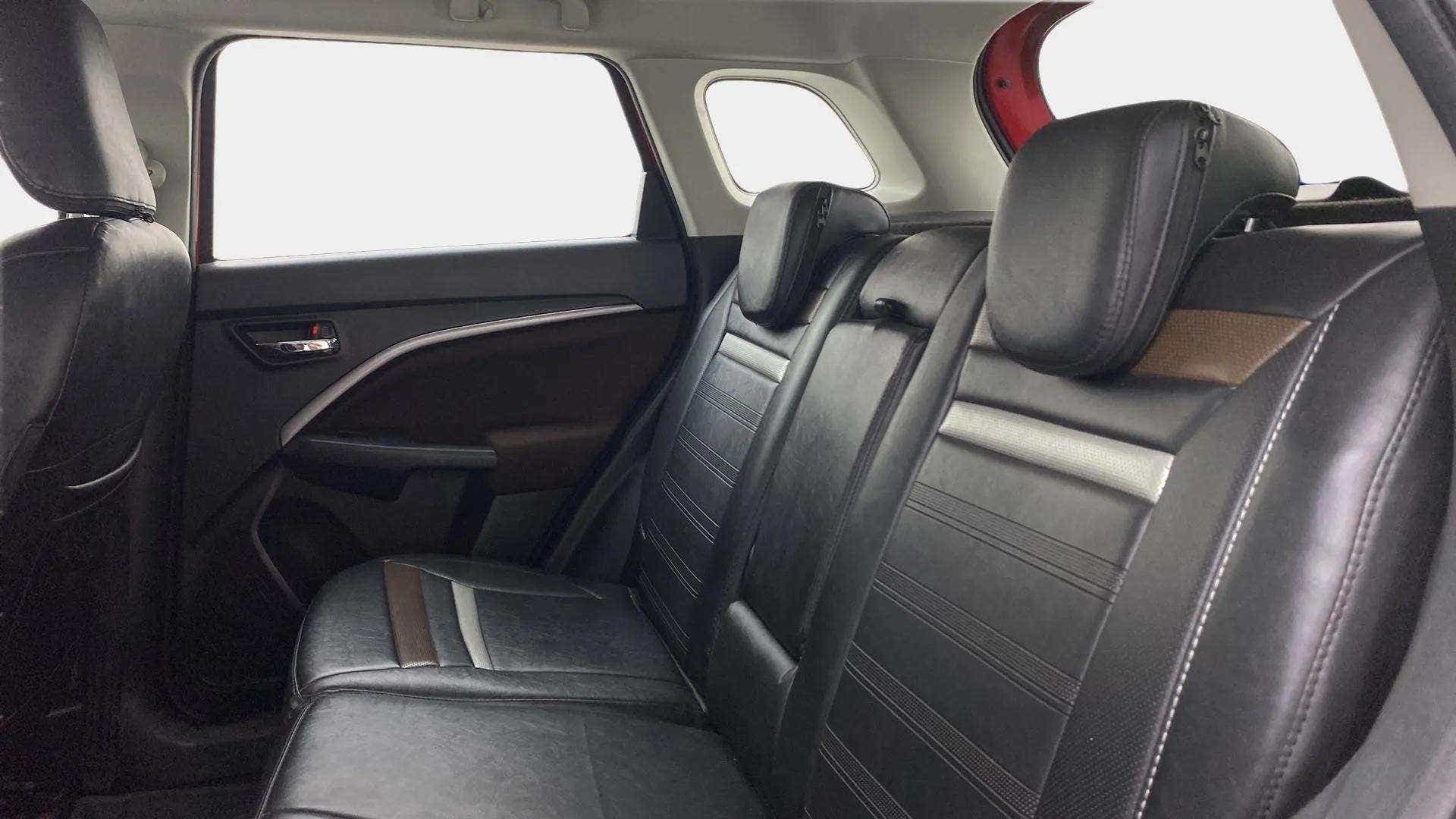 Rear seat view of a Maruti Suzuki Brezza