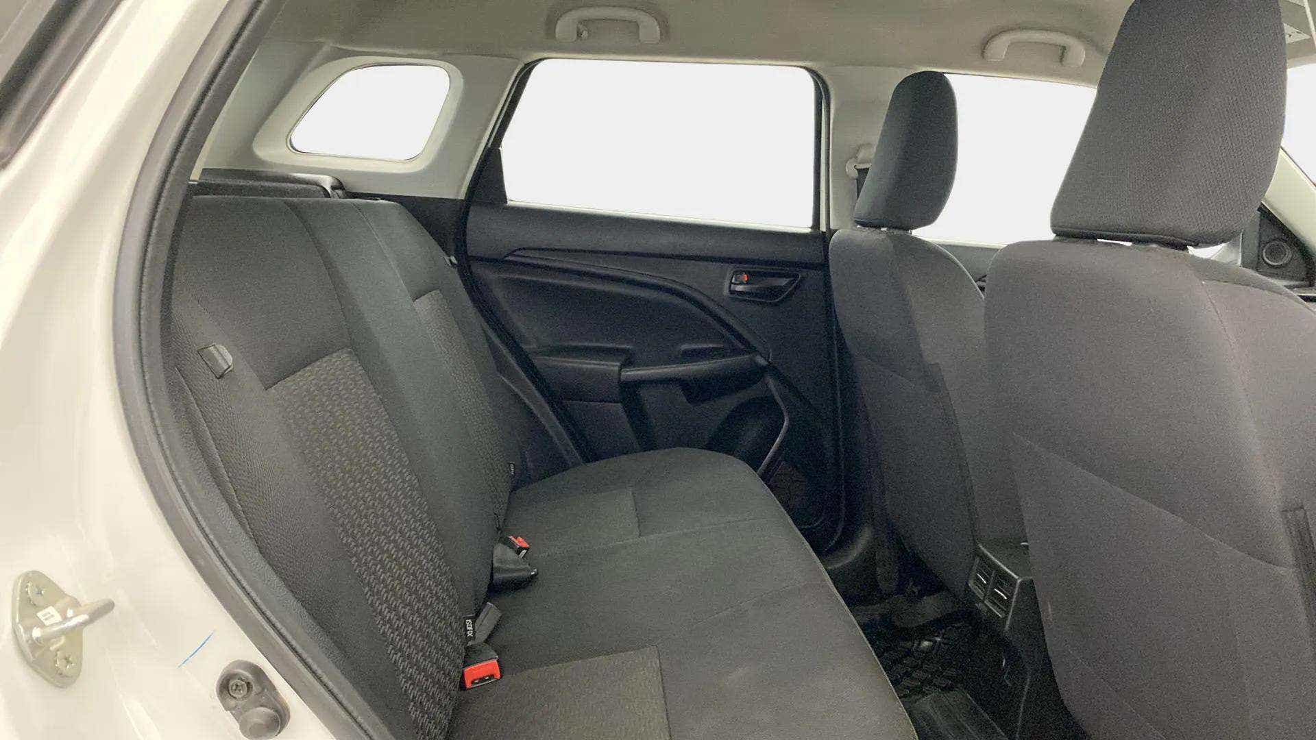 Rear seat view of a Maruti Suzuki Brezza