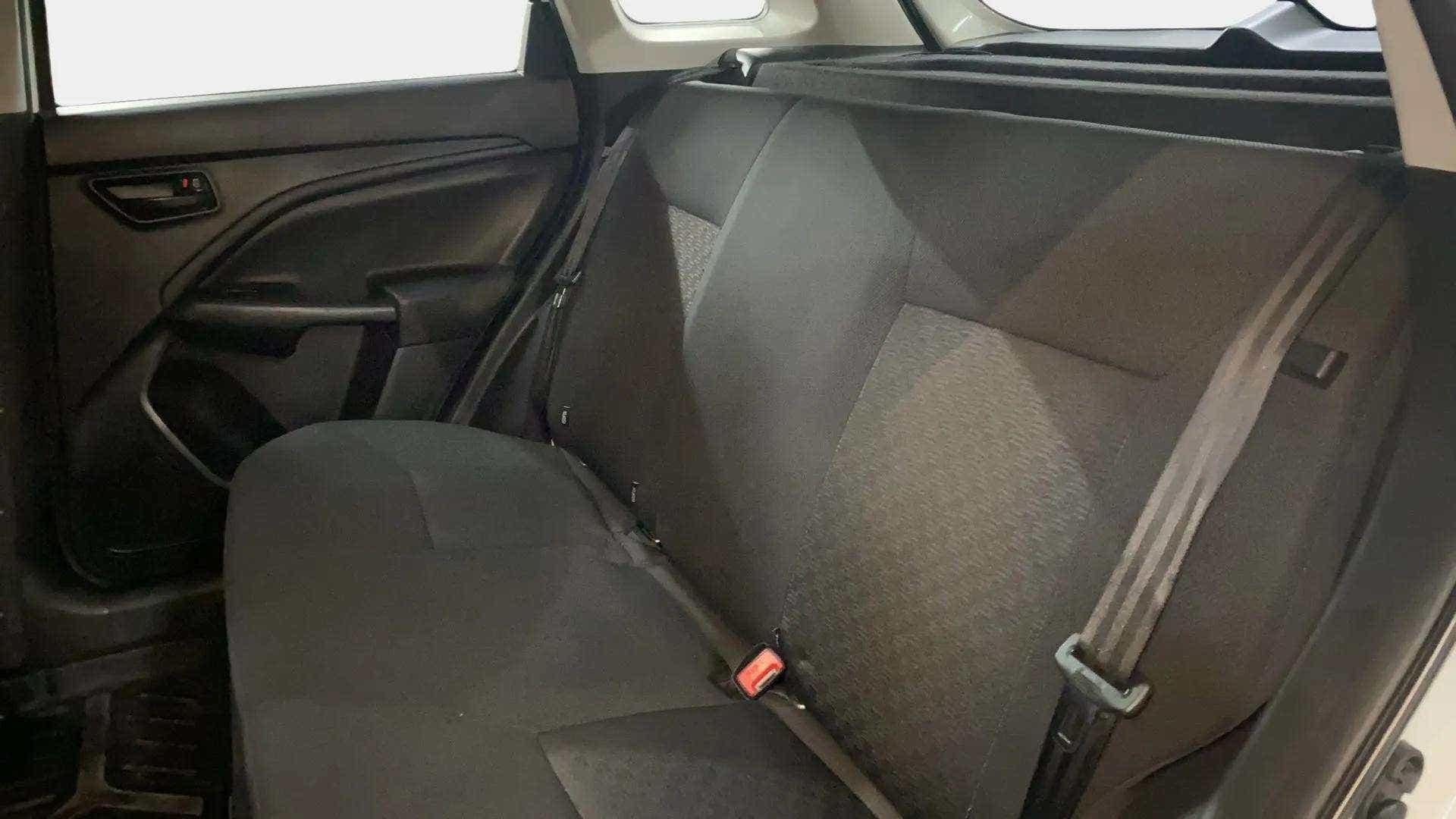 Rear seat view of a Maruti Suzuki Brezza