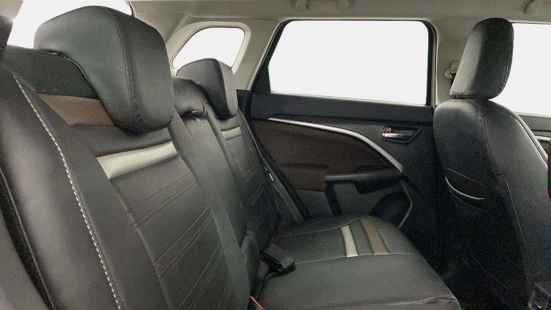 Rear seat view of a Maruti Suzuki Brezza