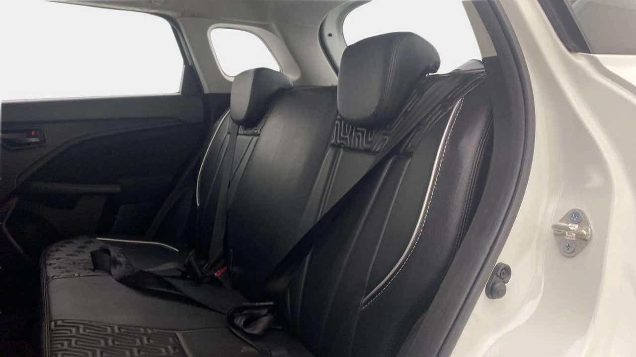 Rear seat view of a Maruti Suzuki Brezza