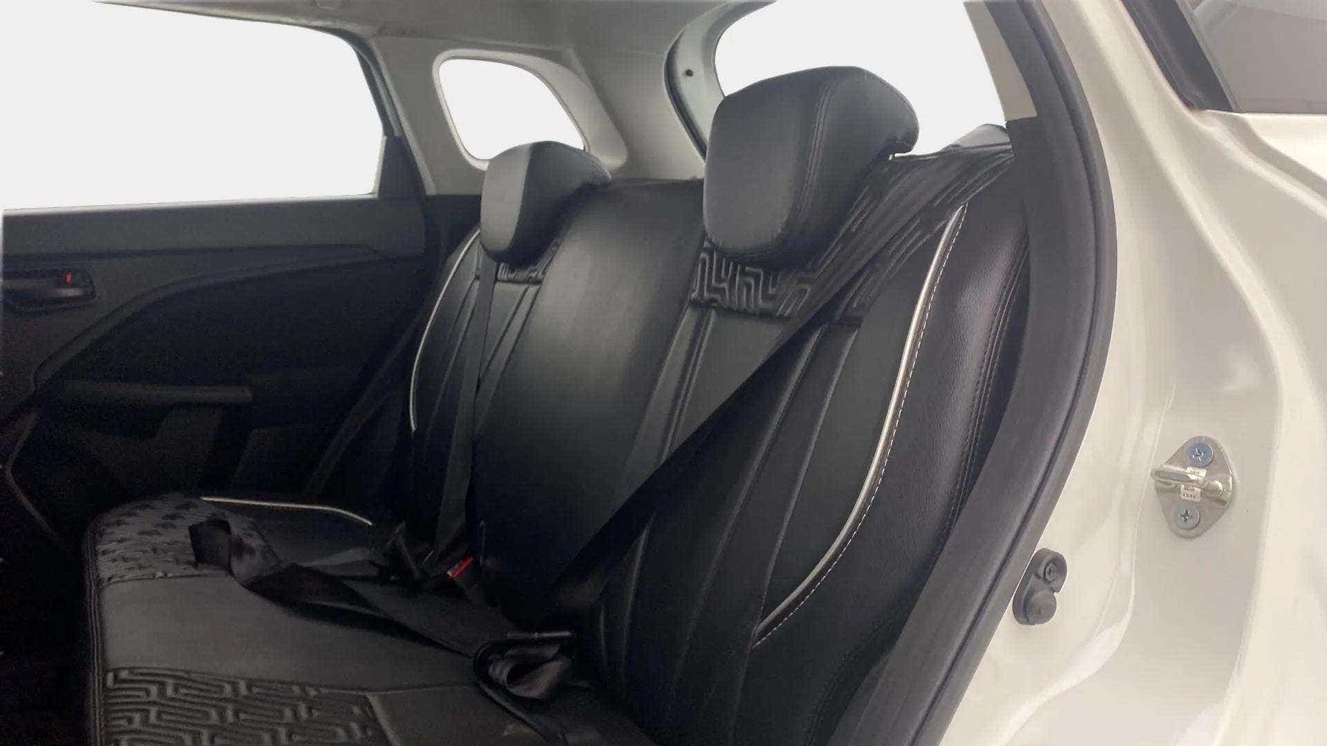 Rear seat view of a Maruti Suzuki Brezza
