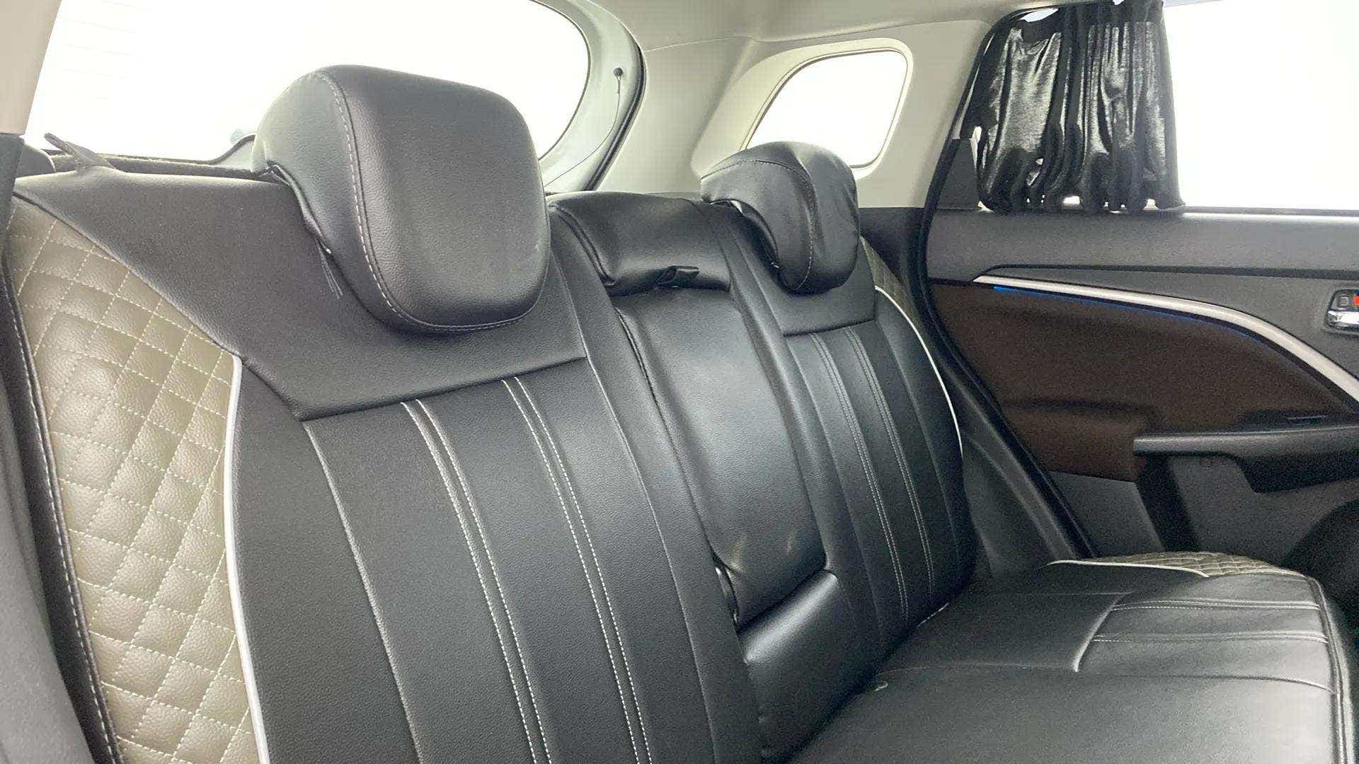 Rear seat and door panel of a Maruti Suzuki Brezza