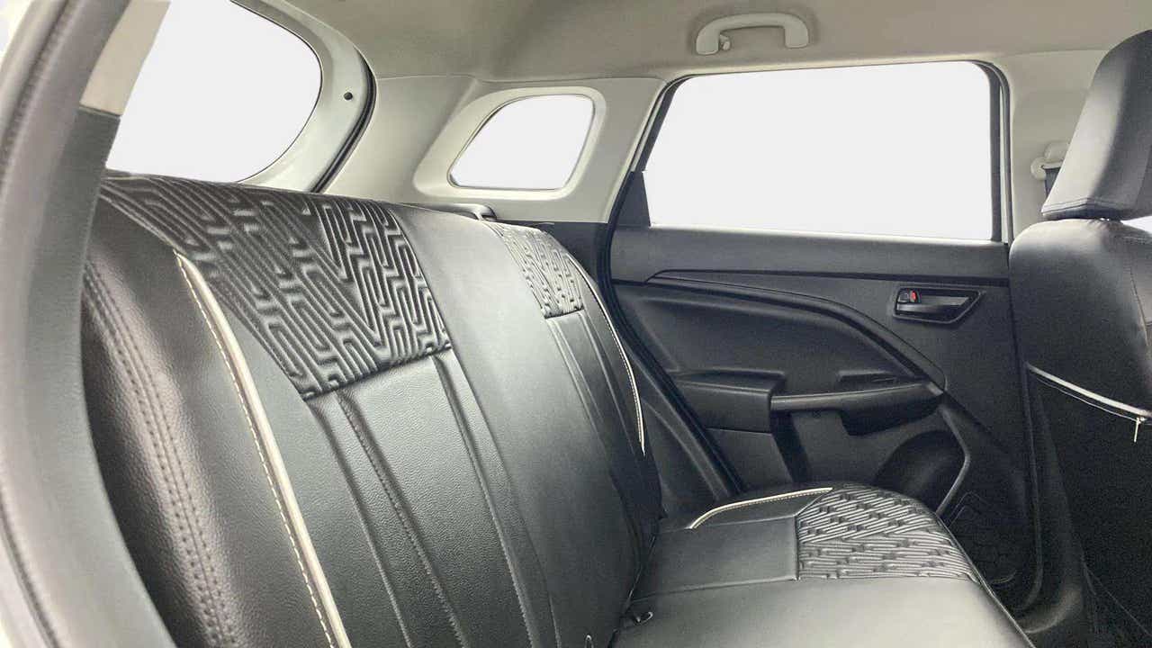 Rear seat view of a Maruti Suzuki Brezza