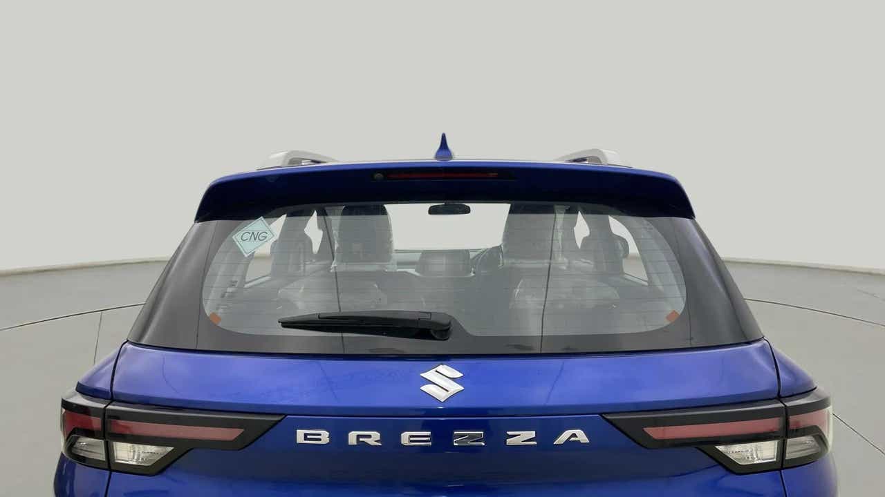 Rear view of a Maruti Suzuki Brezza