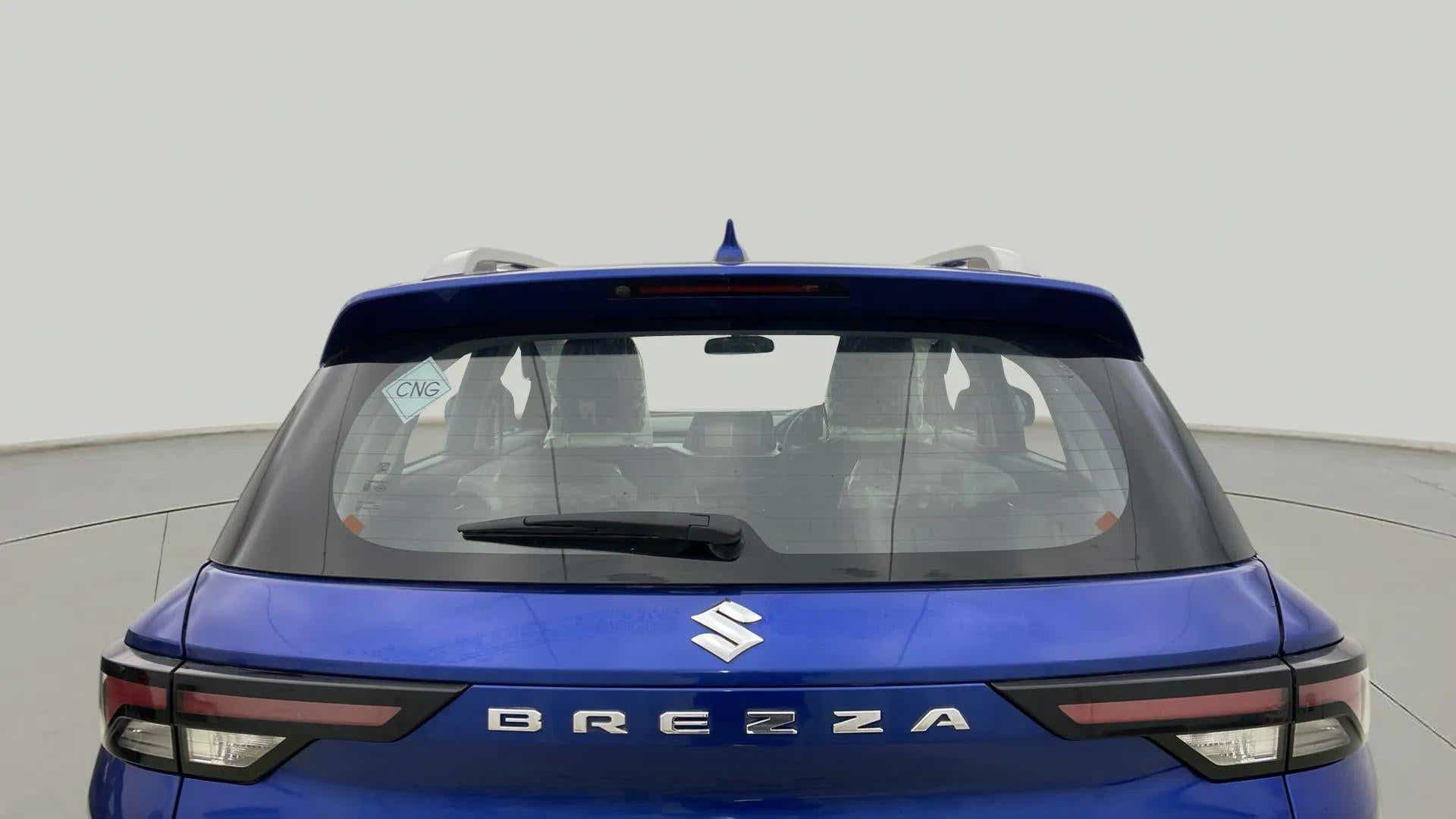 Rear view of a Maruti Suzuki Brezza