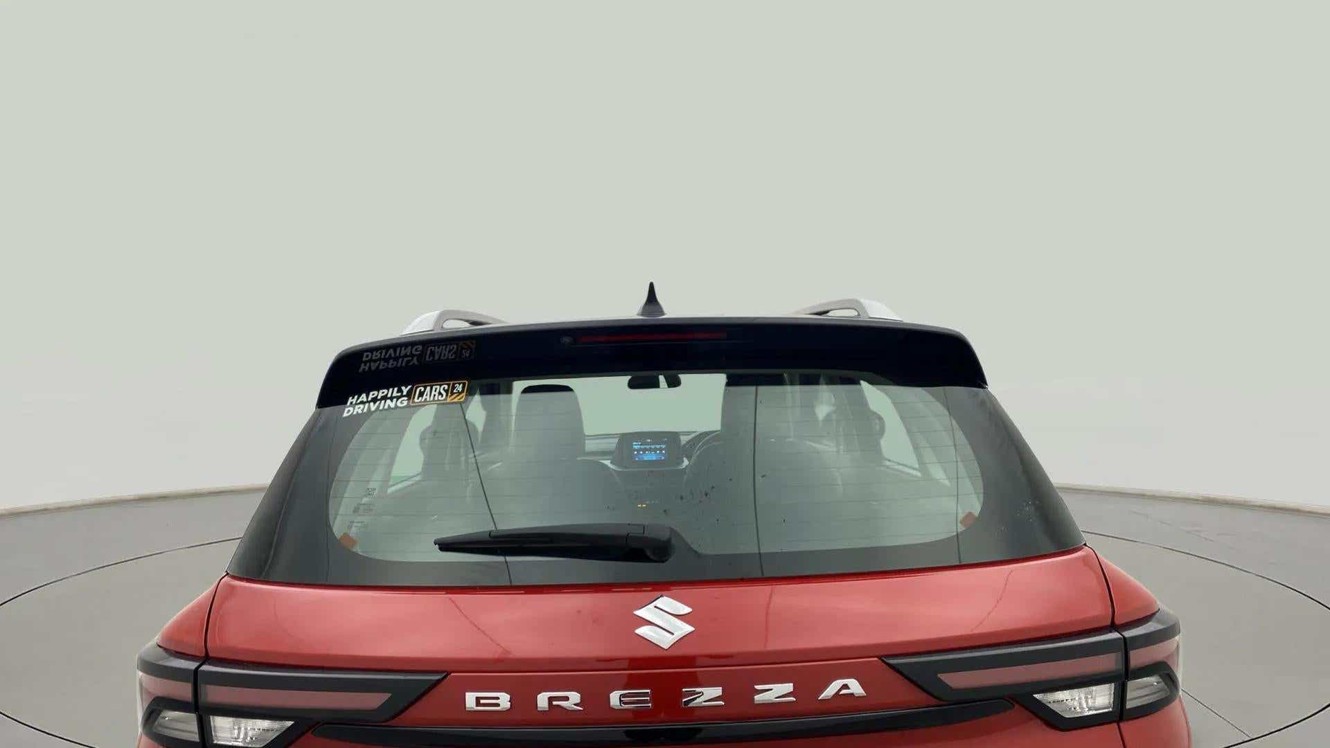Rear view of a Maruti Suzuki Brezza