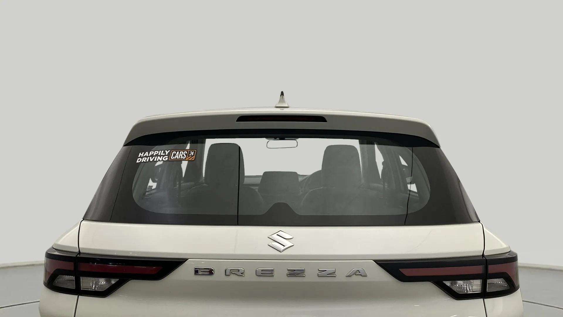 Rear view of a Maruti Suzuki Brezza