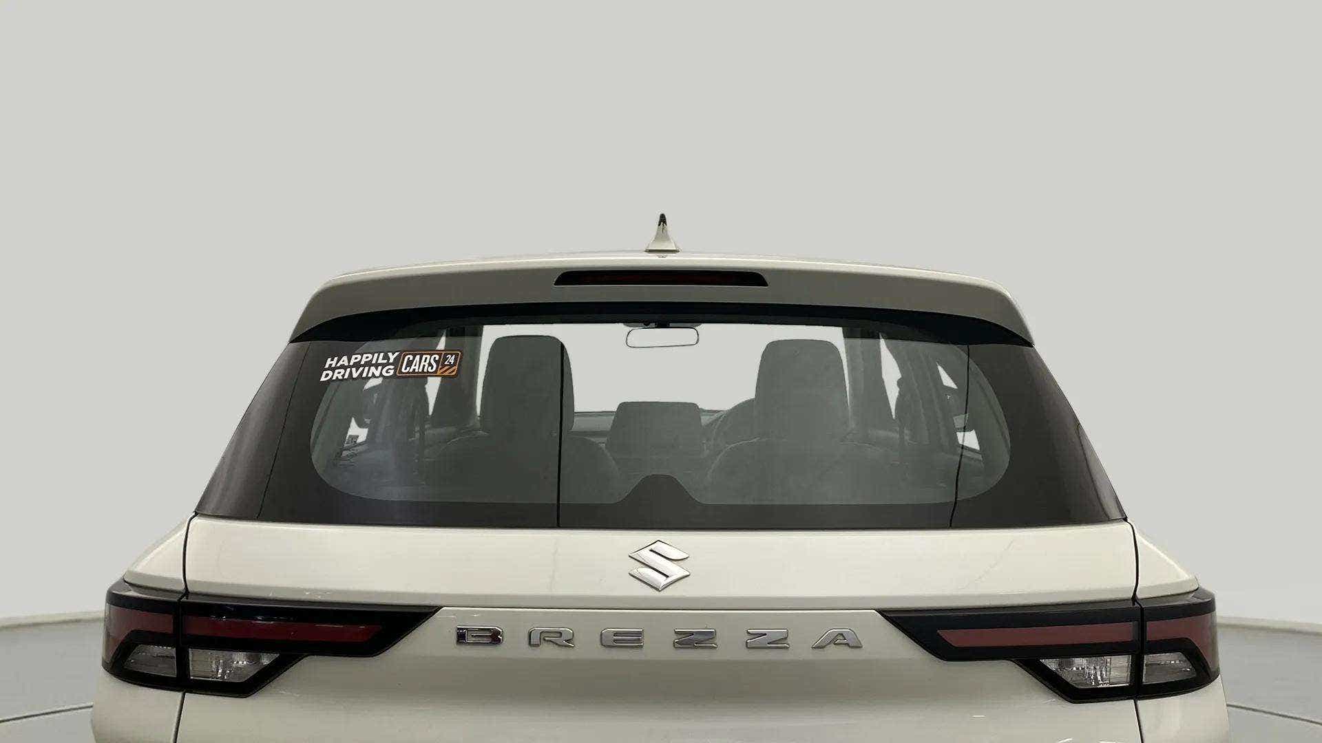 Rear view of a Maruti Suzuki Brezza