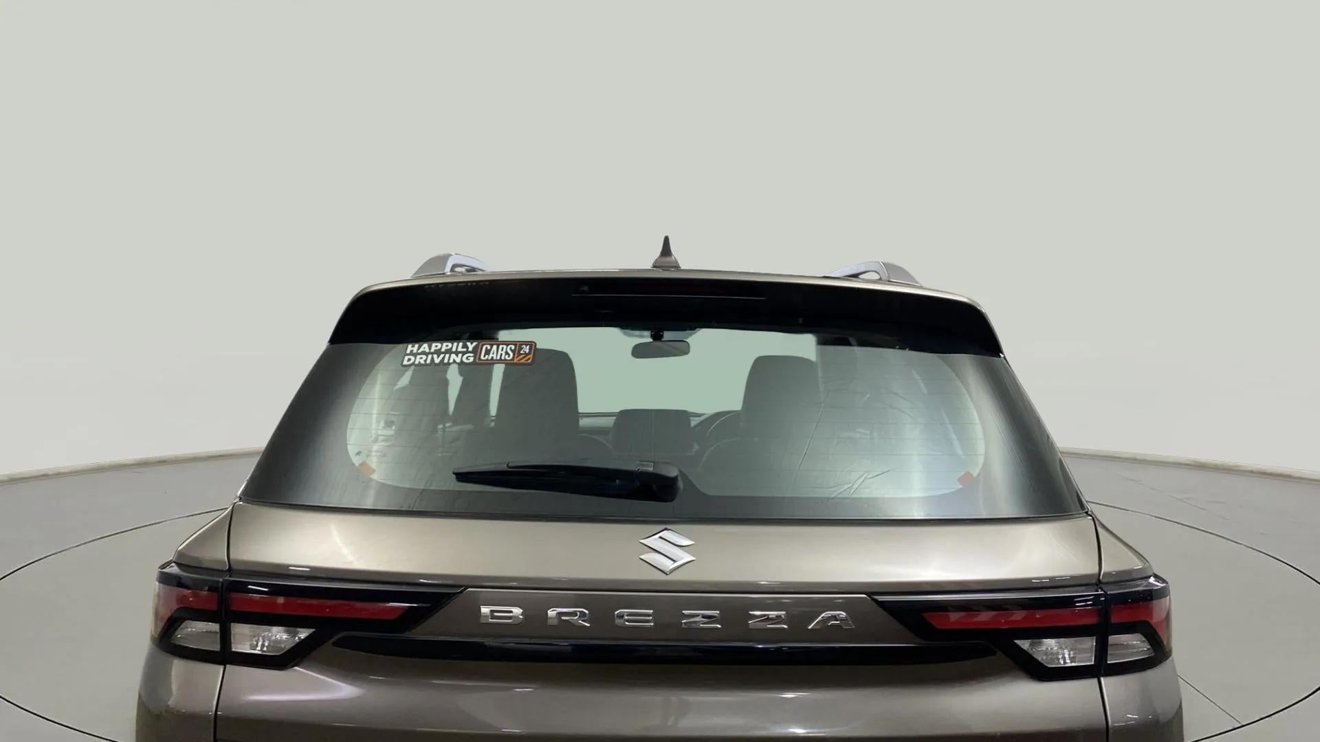 Rear view of a Maruti Suzuki Brezza