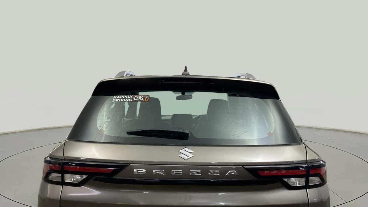 Rear view of a Maruti Suzuki Brezza