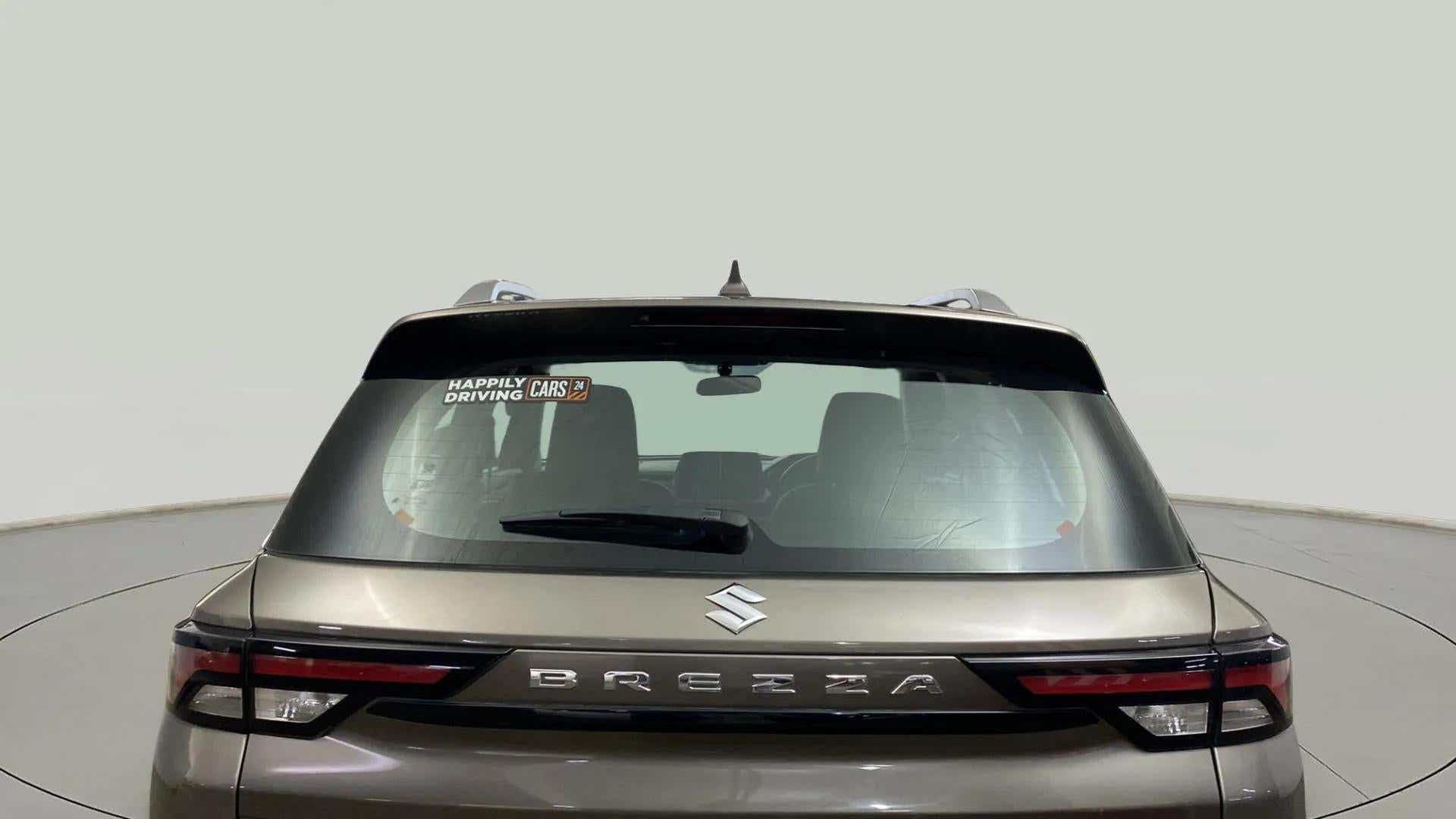 Rear view of a Maruti Suzuki Brezza