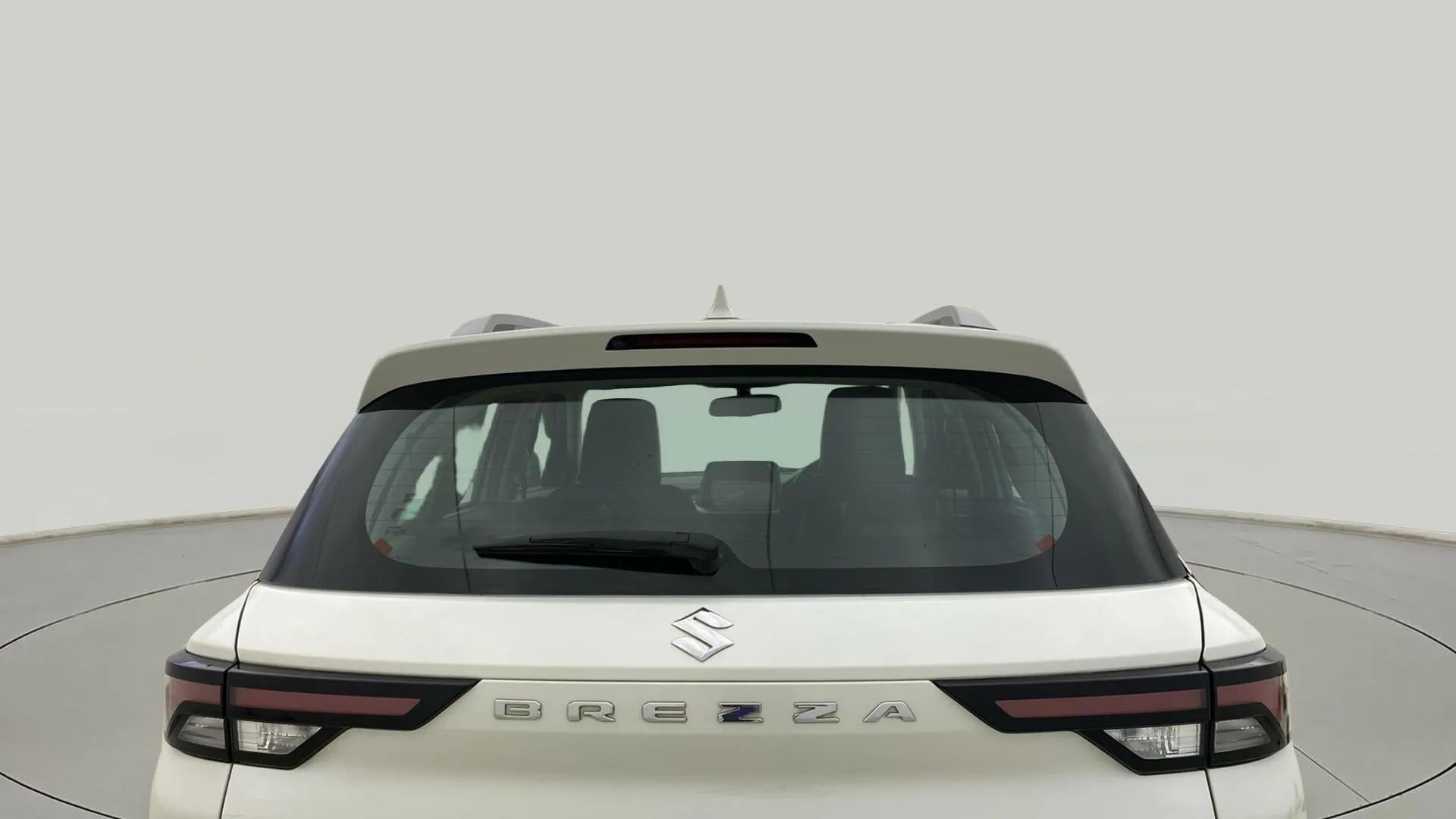 Rear view of a Maruti Suzuki Brezza