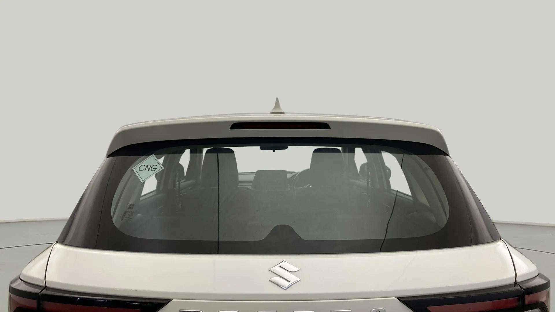 Rear view of a Maruti Suzuki Brezza