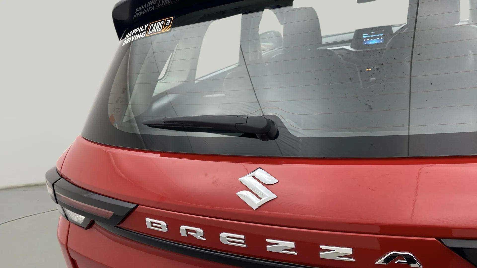 Rear view of a Maruti Suzuki Brezza