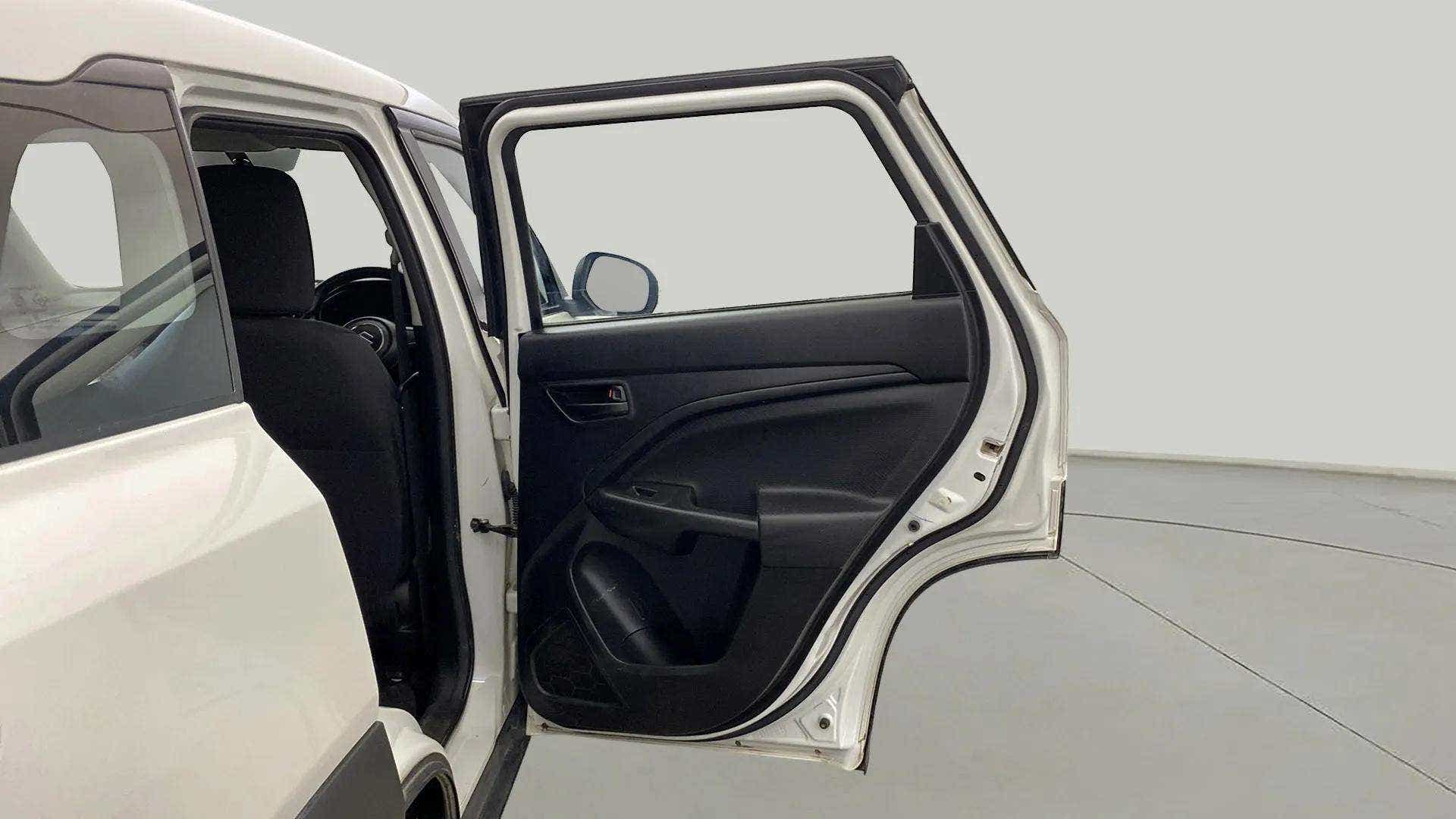 Rear door interior of a Maruti Suzuki Brezza