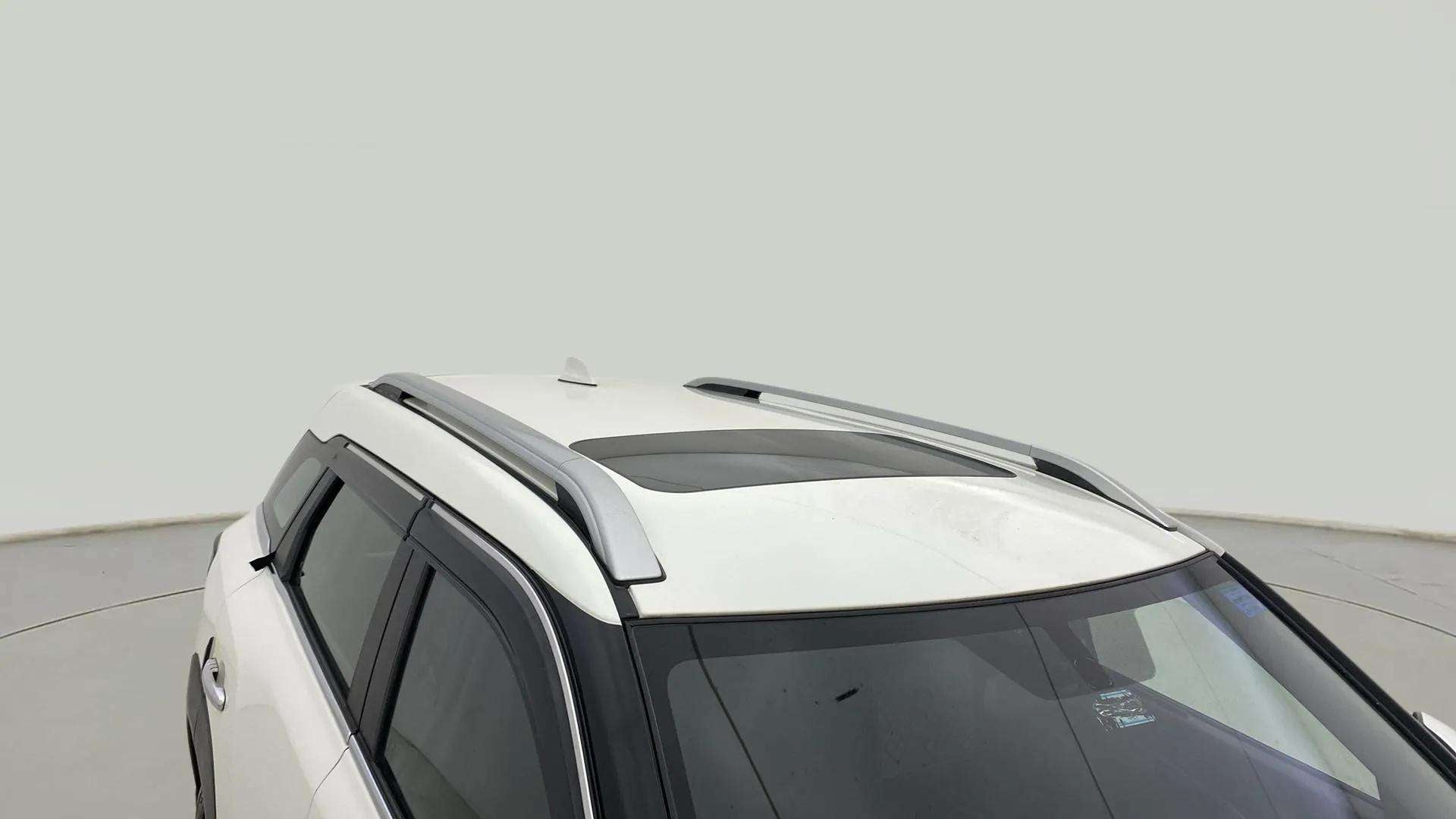 Sunroof and roof rails view of a Maruti Suzuki Brezza