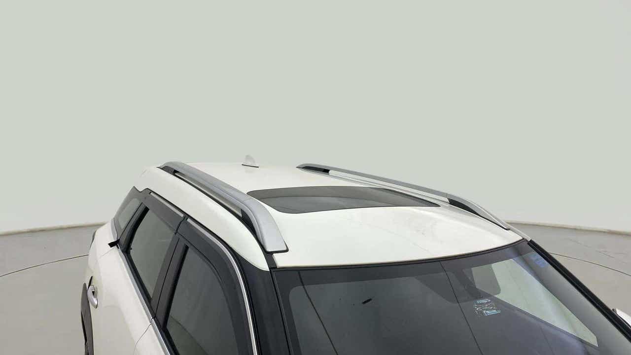Sunroof and roof rails view of a Maruti Suzuki Brezza