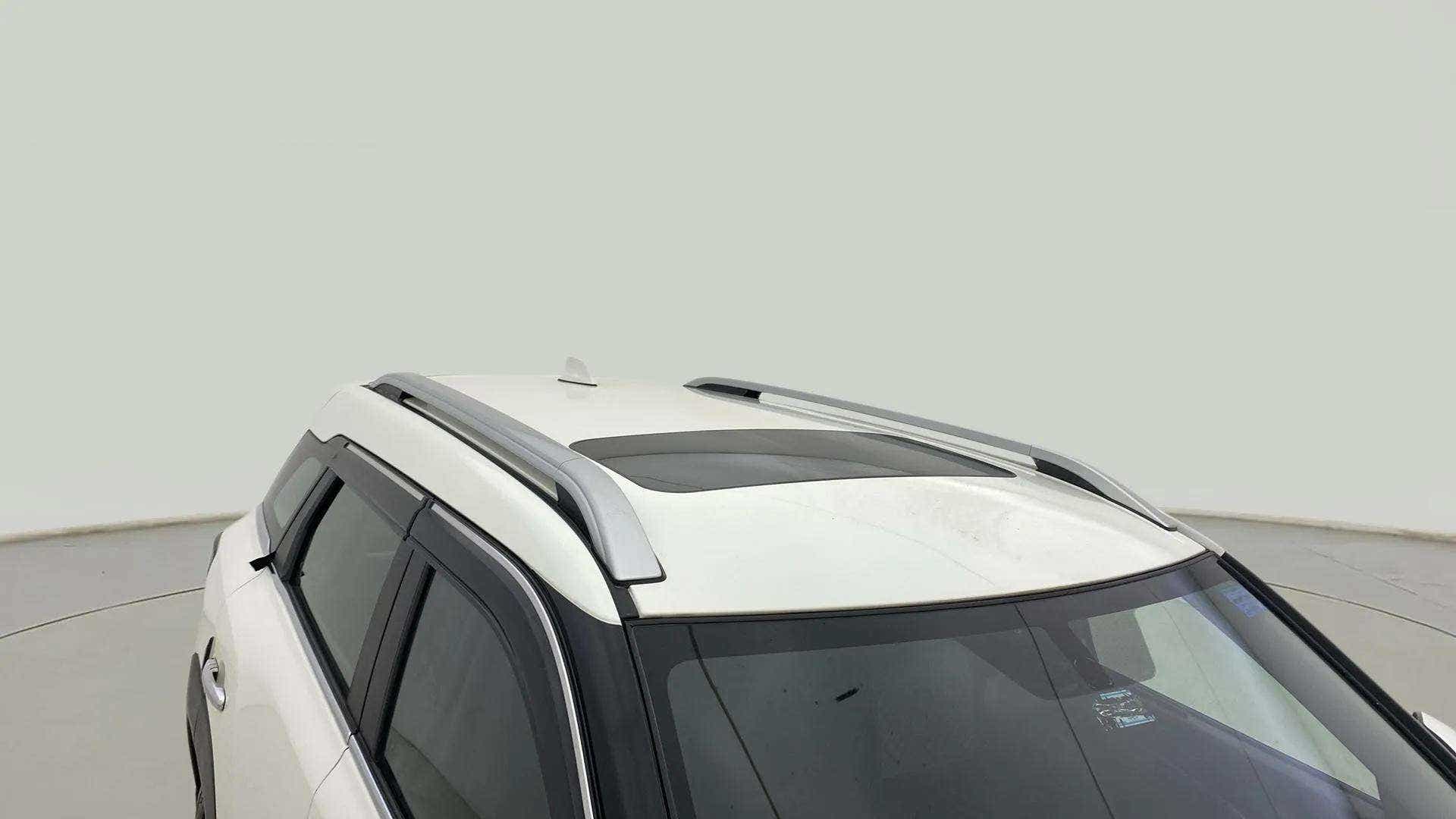 Sunroof and roof rails view of a Maruti Suzuki Brezza