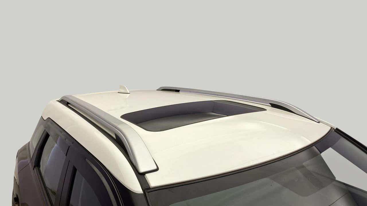 Sunroof and roof rails view of a Maruti Suzuki Brezza