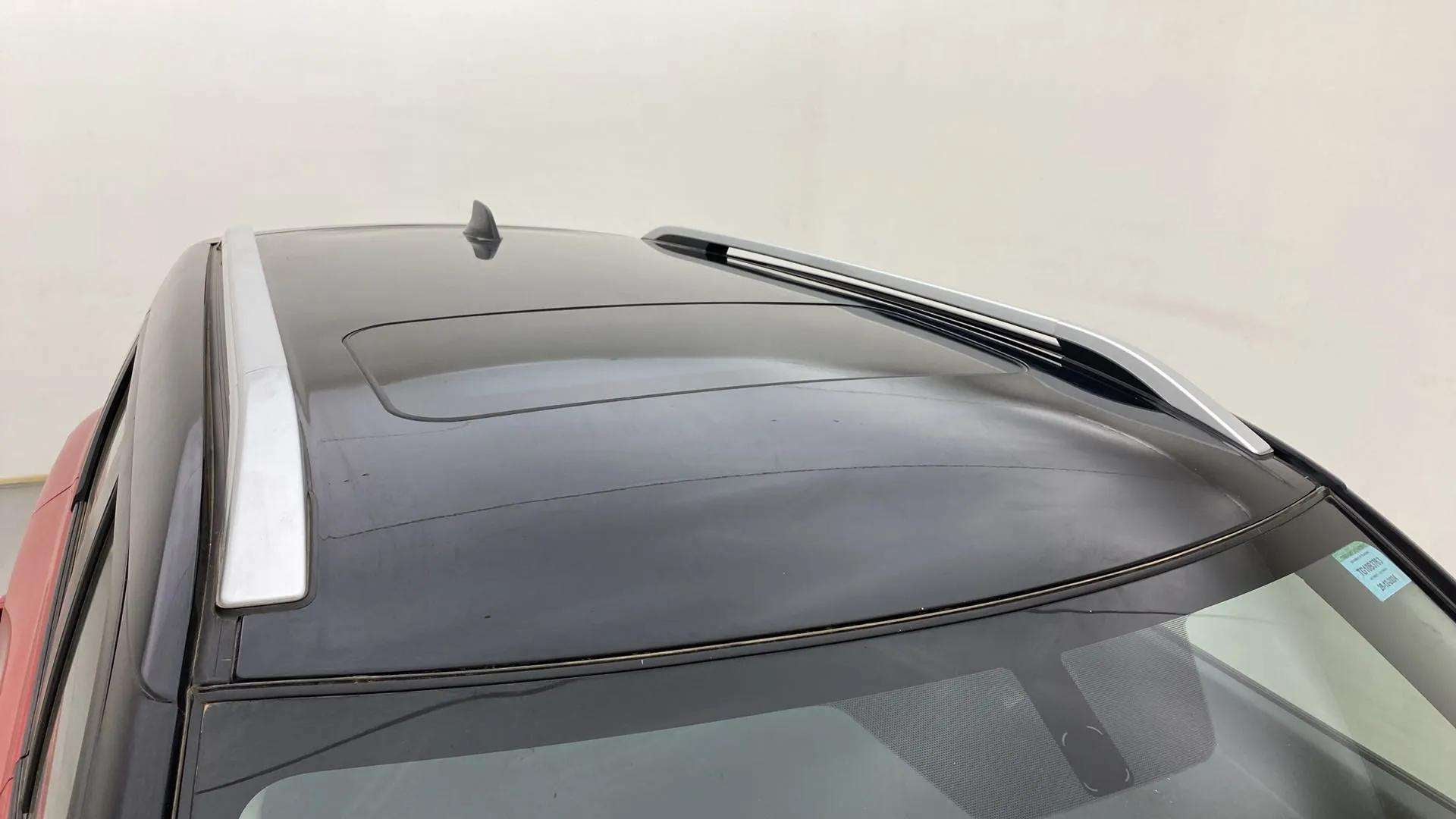 Sunroof and roof rails view of a Maruti Suzuki Brezza
