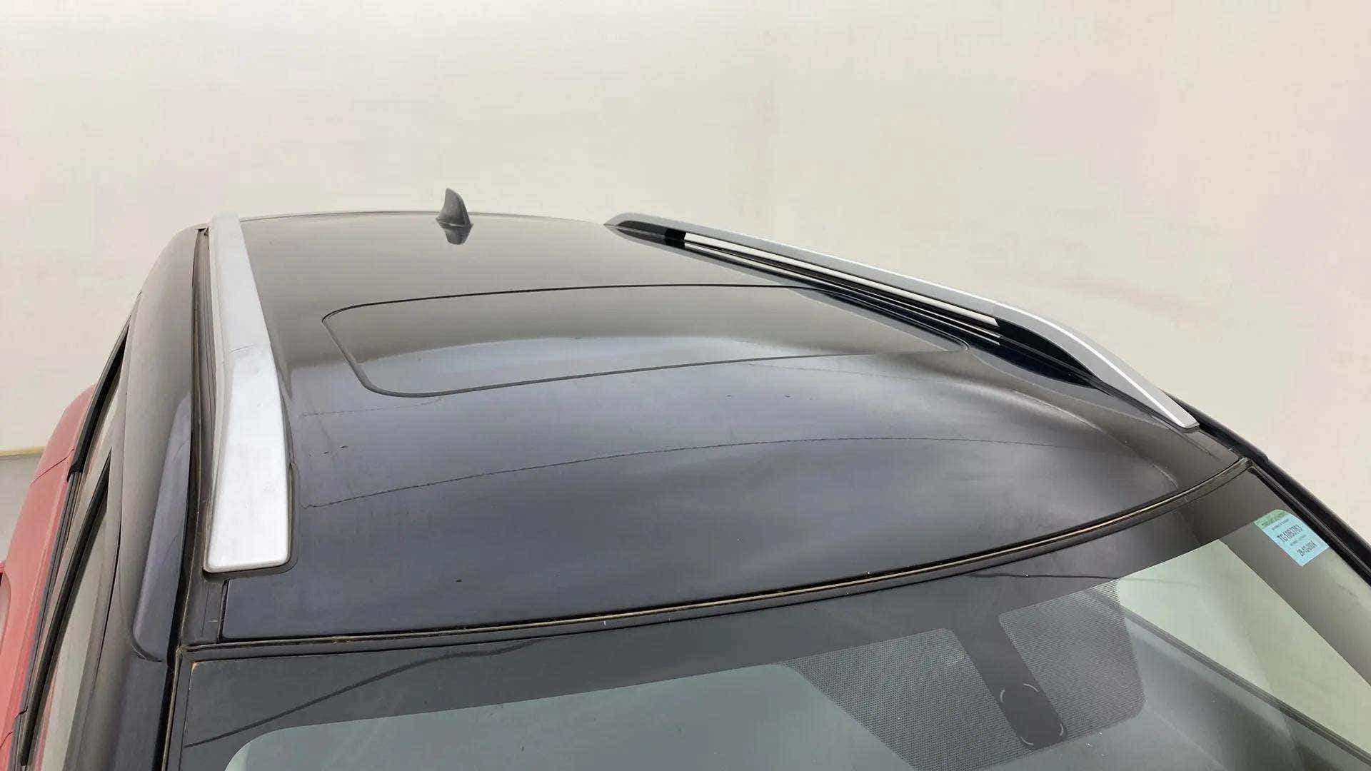 Sunroof and roof rails view of a Maruti Suzuki Brezza