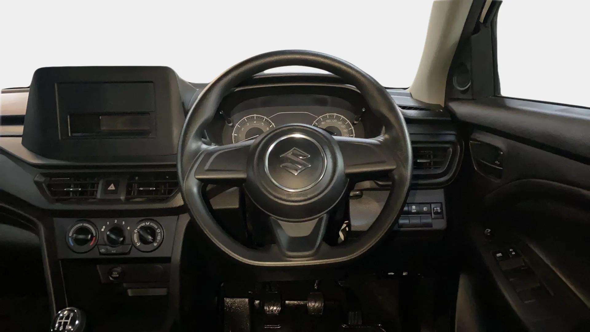 Interior dashboard view of a Maruti Suzuki Brezza
