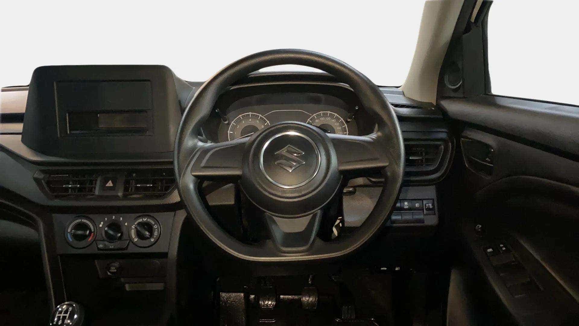 Interior dashboard view of a Maruti Suzuki Brezza