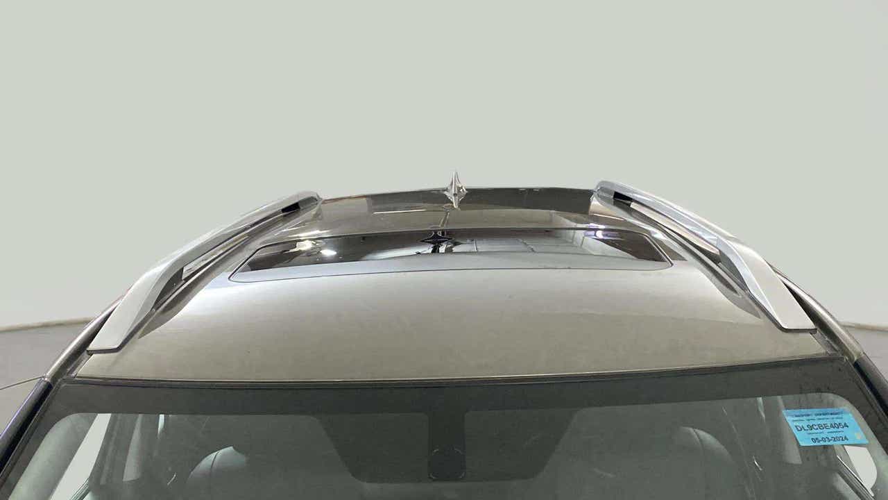 Sunroof and roof rails view of a Maruti Suzuki Brezza