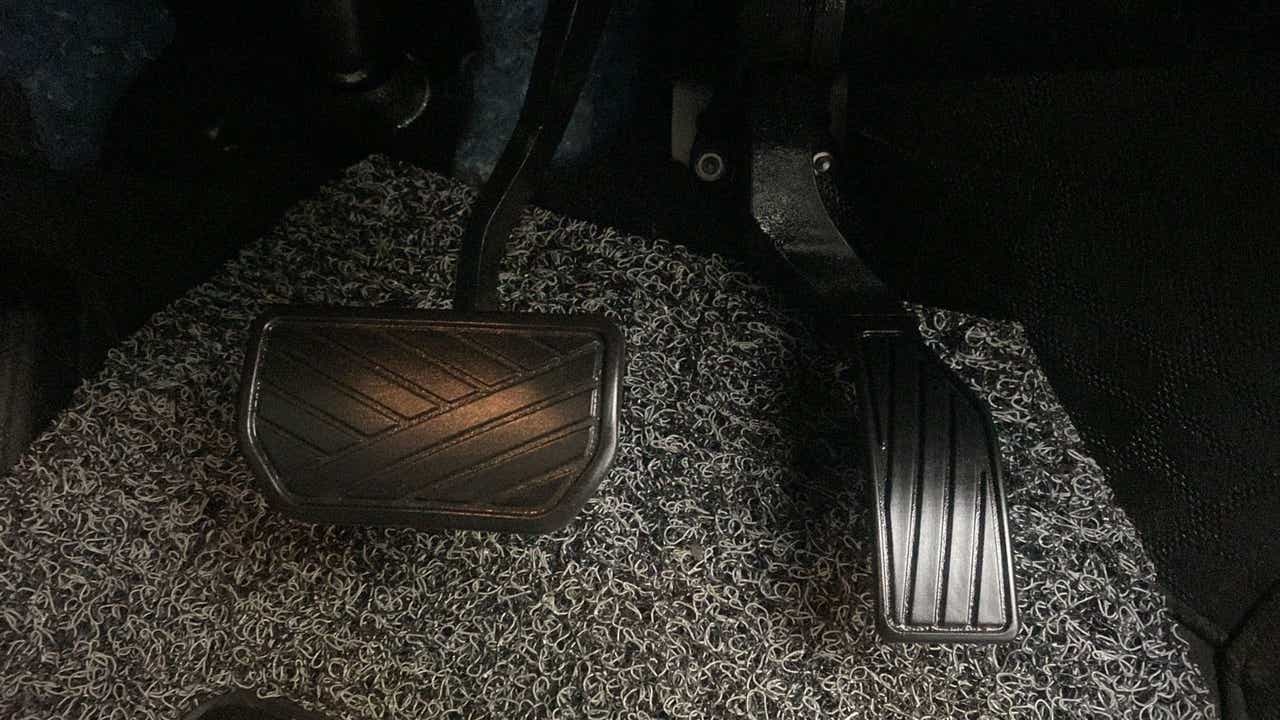 Pedal area of a Maruti Suzuki Brezza