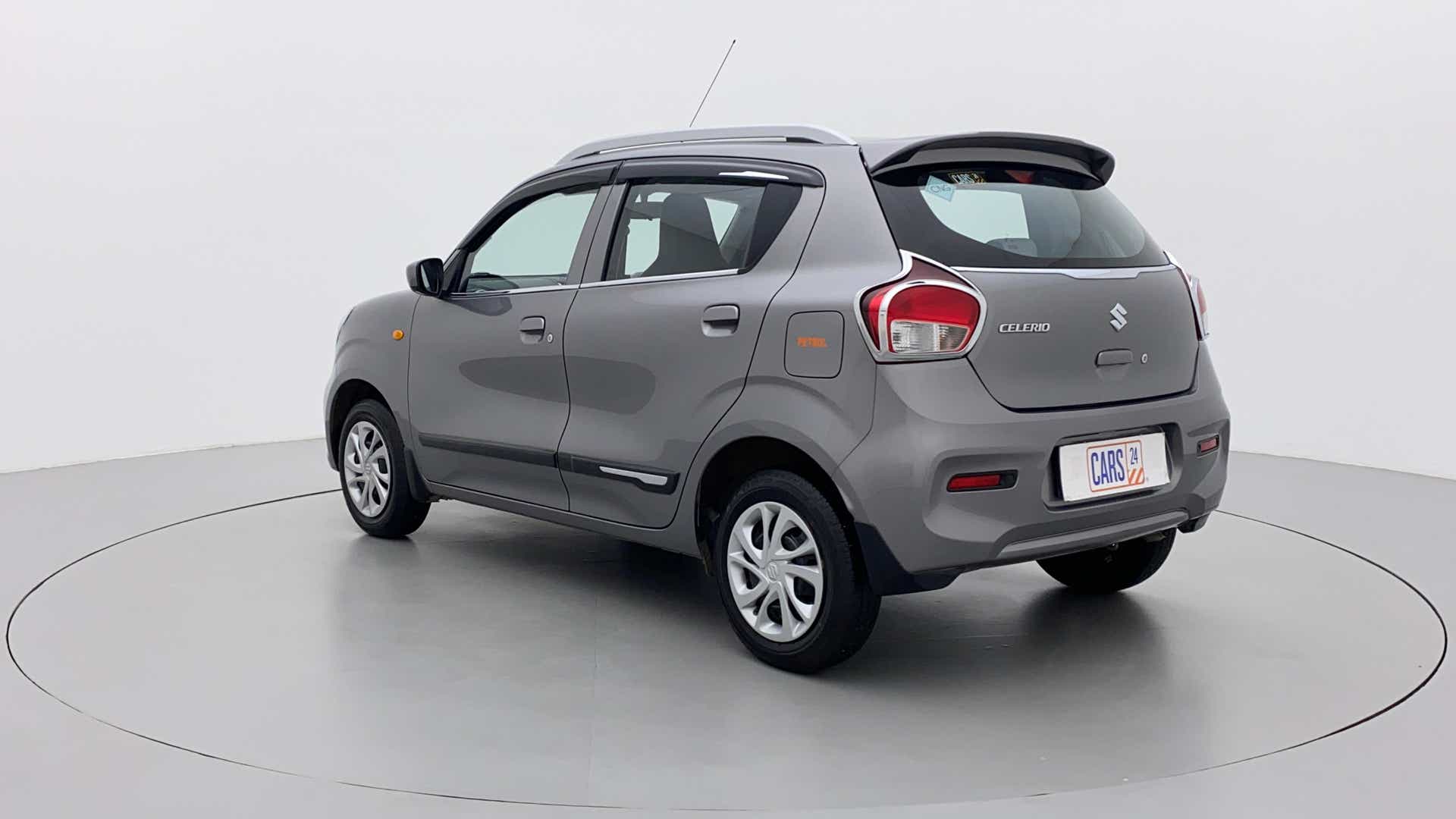 Rear three-quarter view of a Maruti Suzuki Celerio