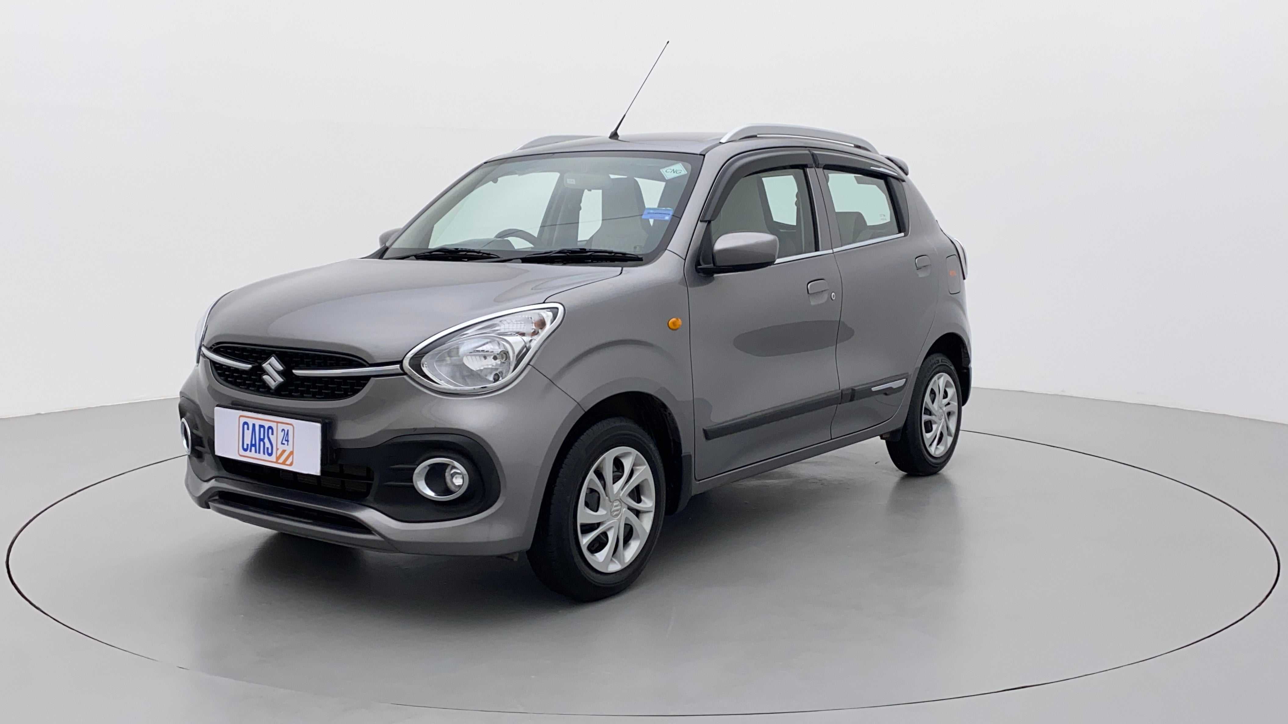 Front three-quarter view of a Maruti Suzuki Celerio