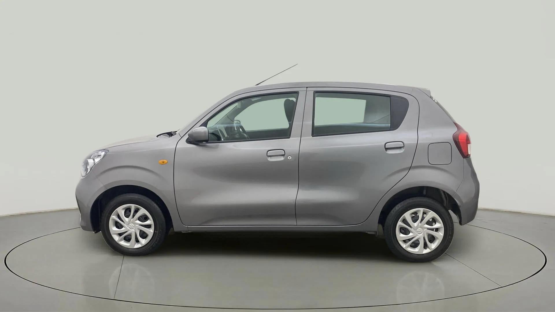 Side view of a Glistening Grey Maruti Suzuki Celerio