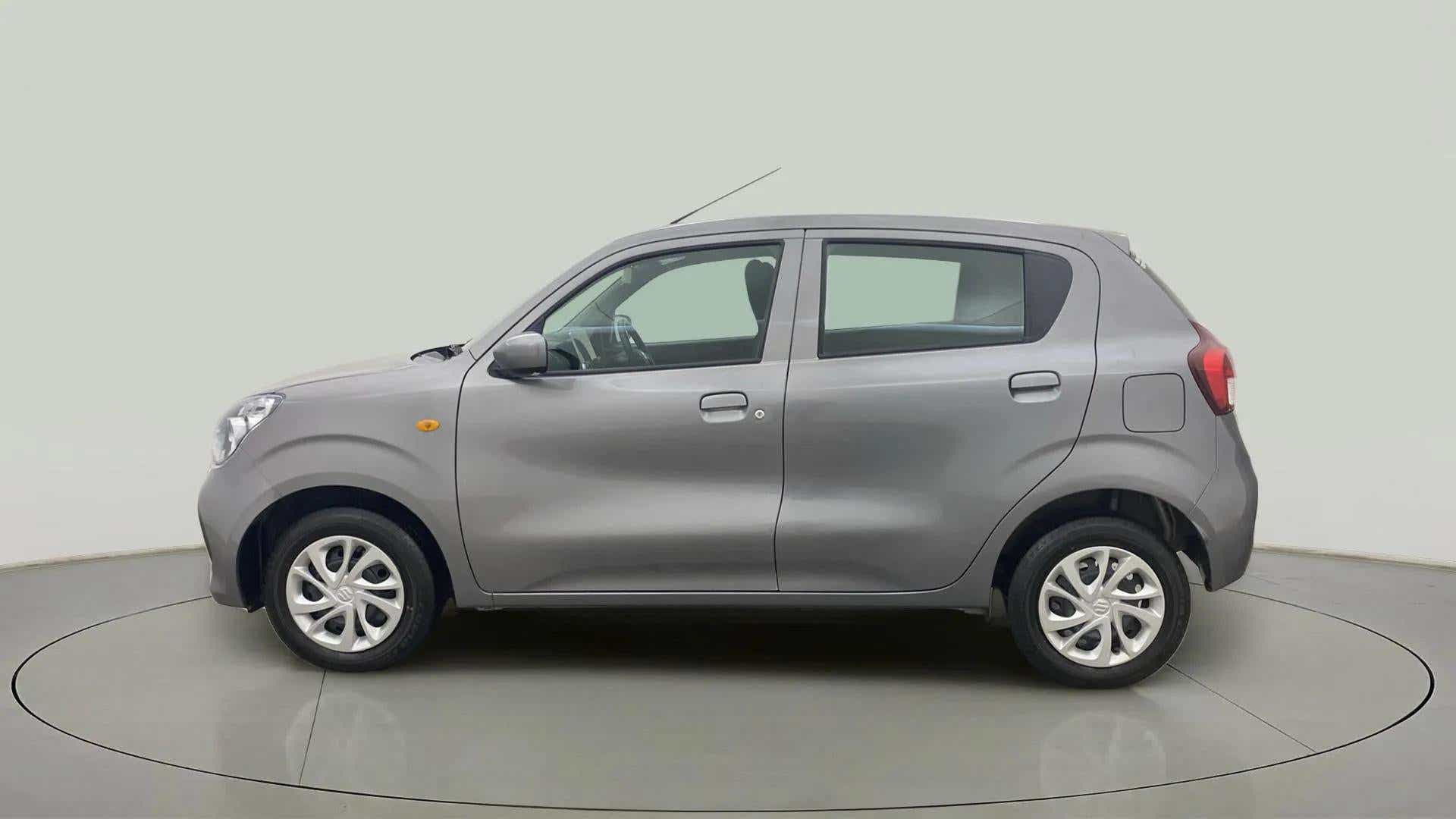 Side view of a Glistening Grey Maruti Suzuki Celerio