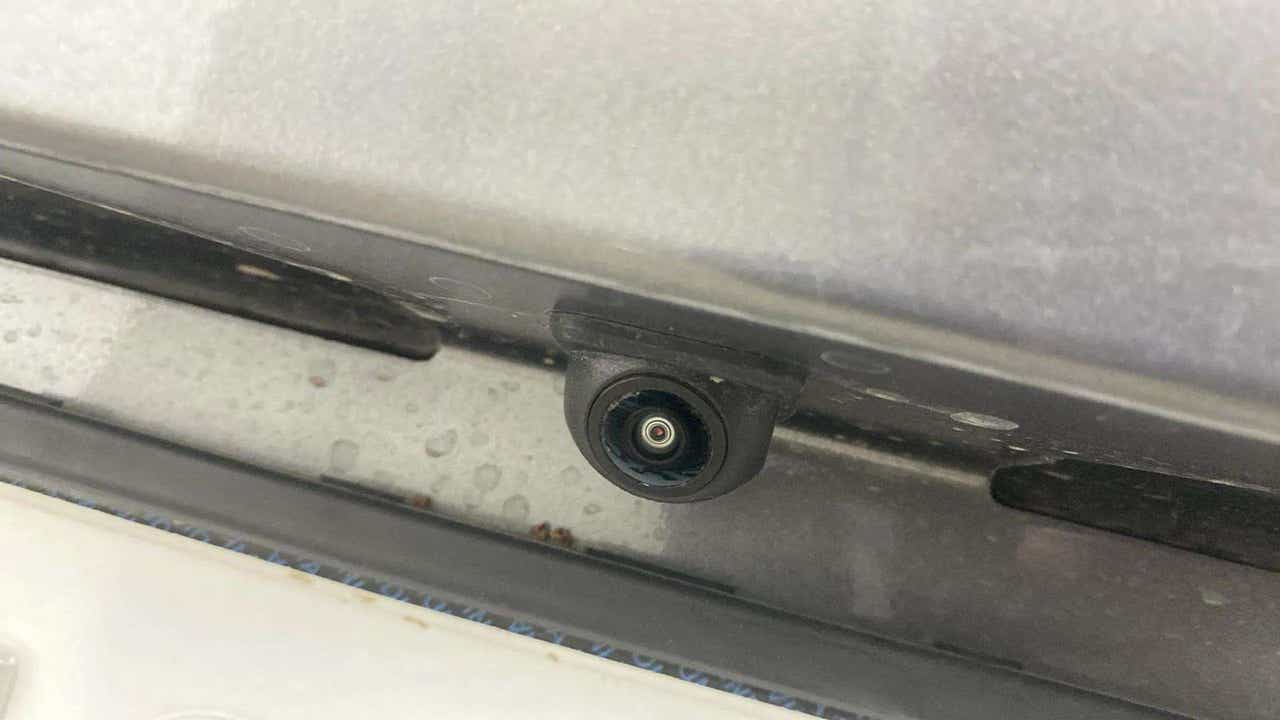 Close-up of a rear view camera on a Maruti Suzuki Celerio