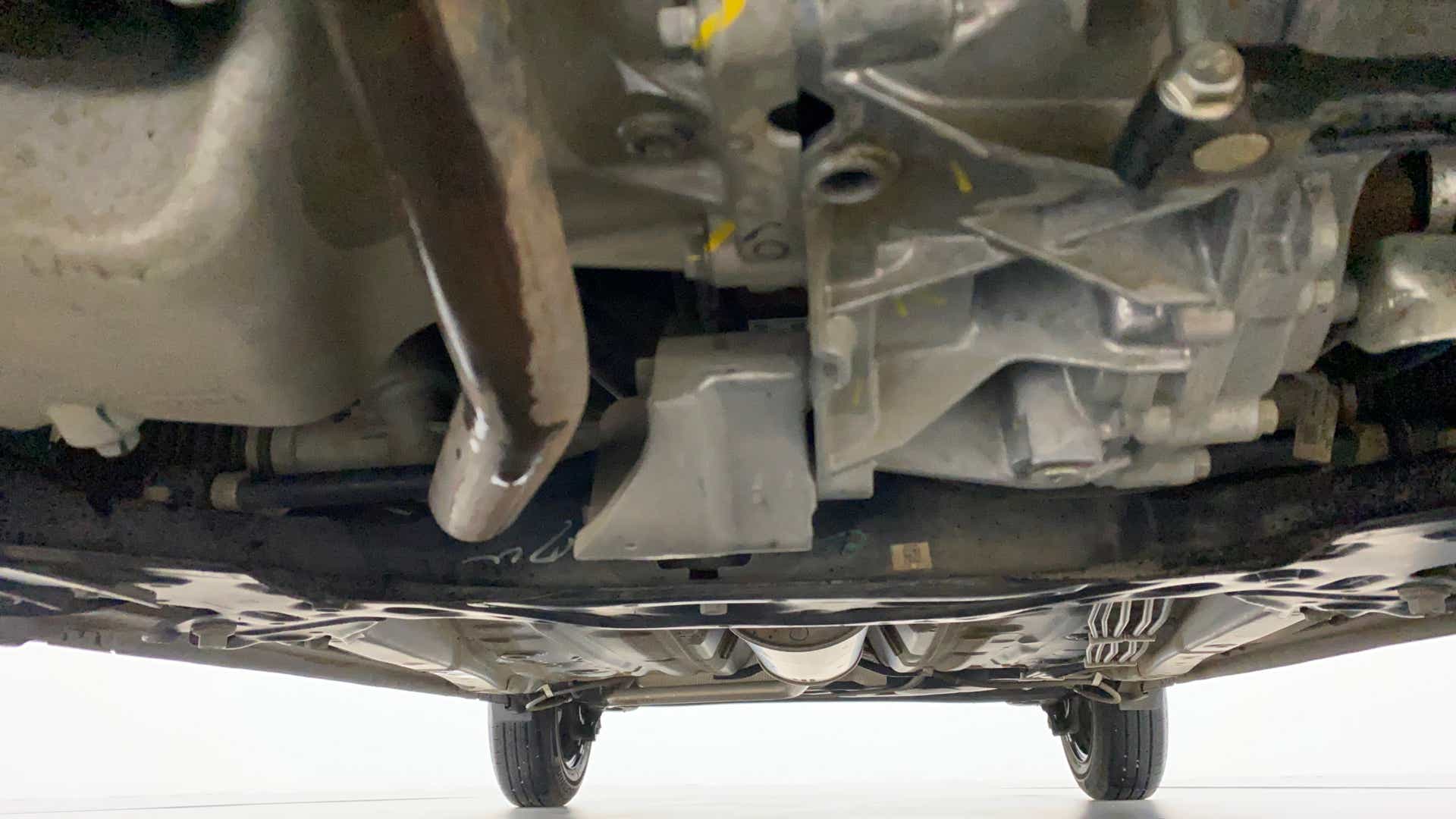 Undercarriage view of a Maruti Suzuki Celerio
