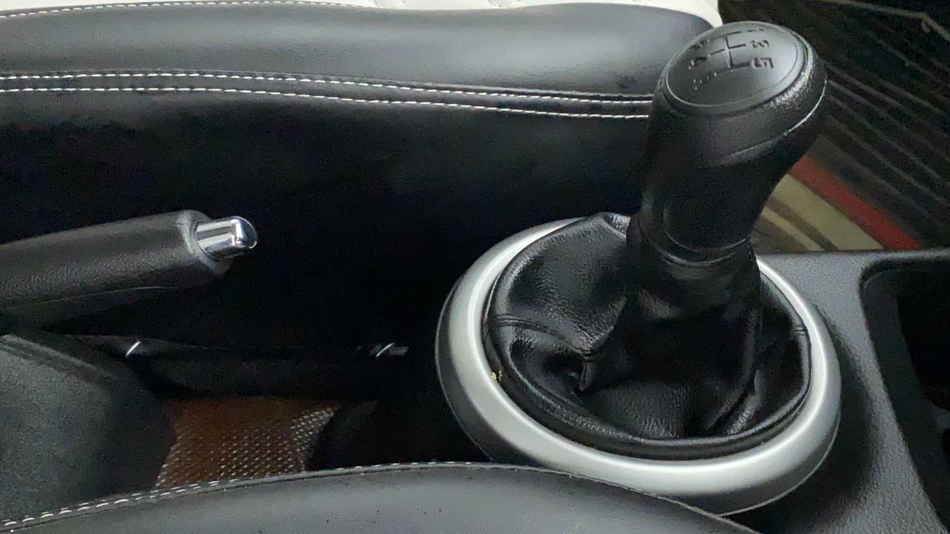 Gear shift and handbrake view of a Maruti Suzuki Celerio