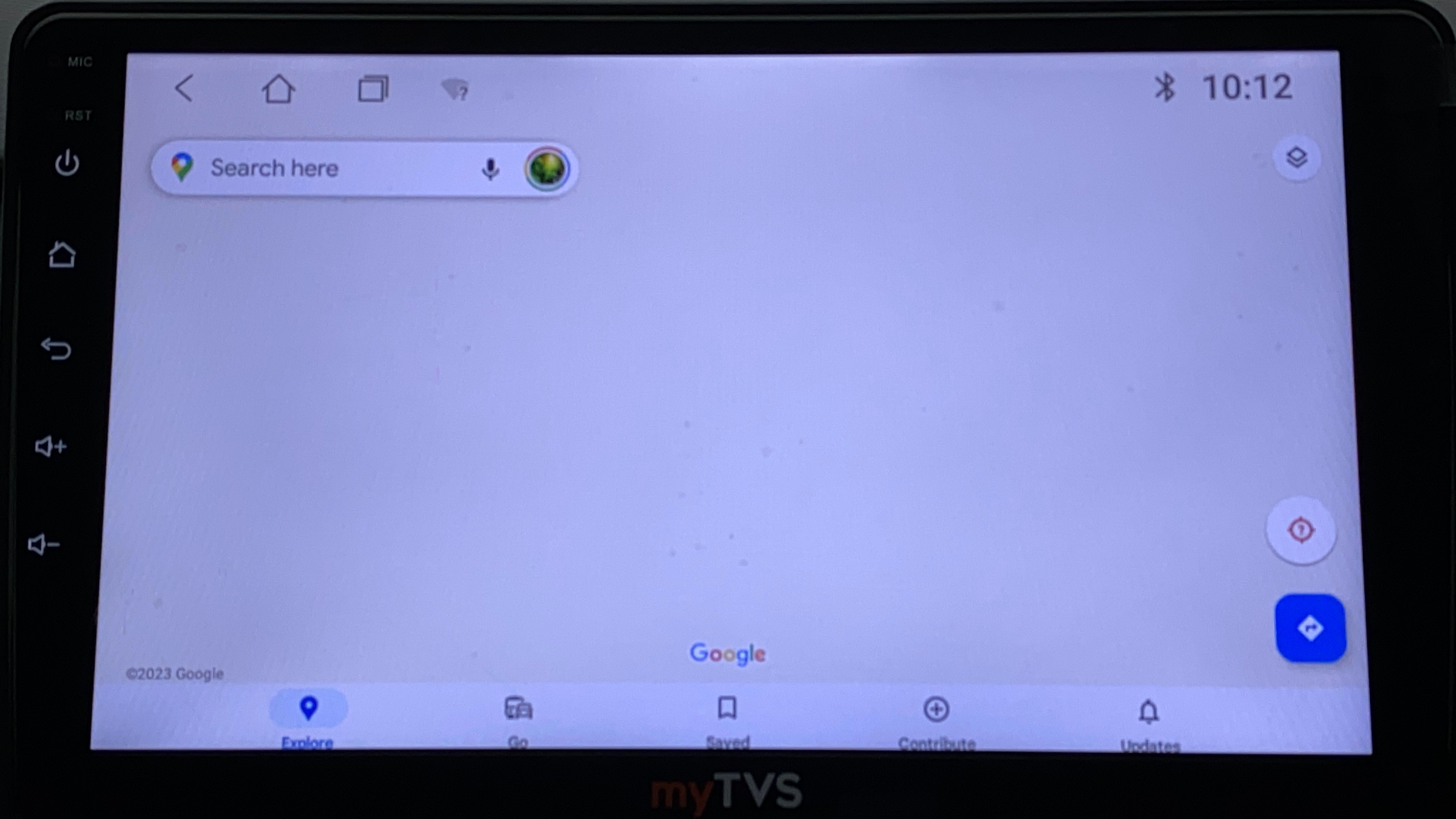 Dashboard display of a Maruti Suzuki Celerio