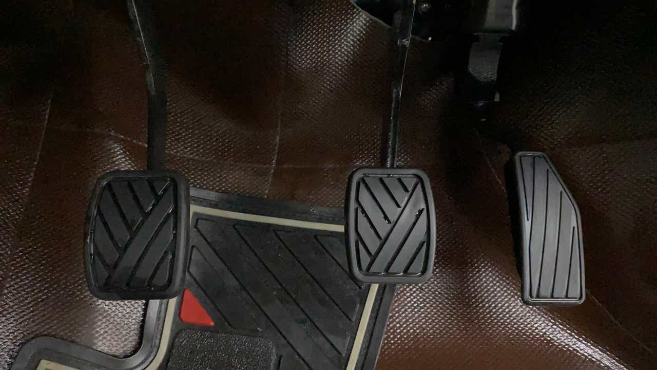 Footwell pedal area of a Maruti Suzuki Celerio