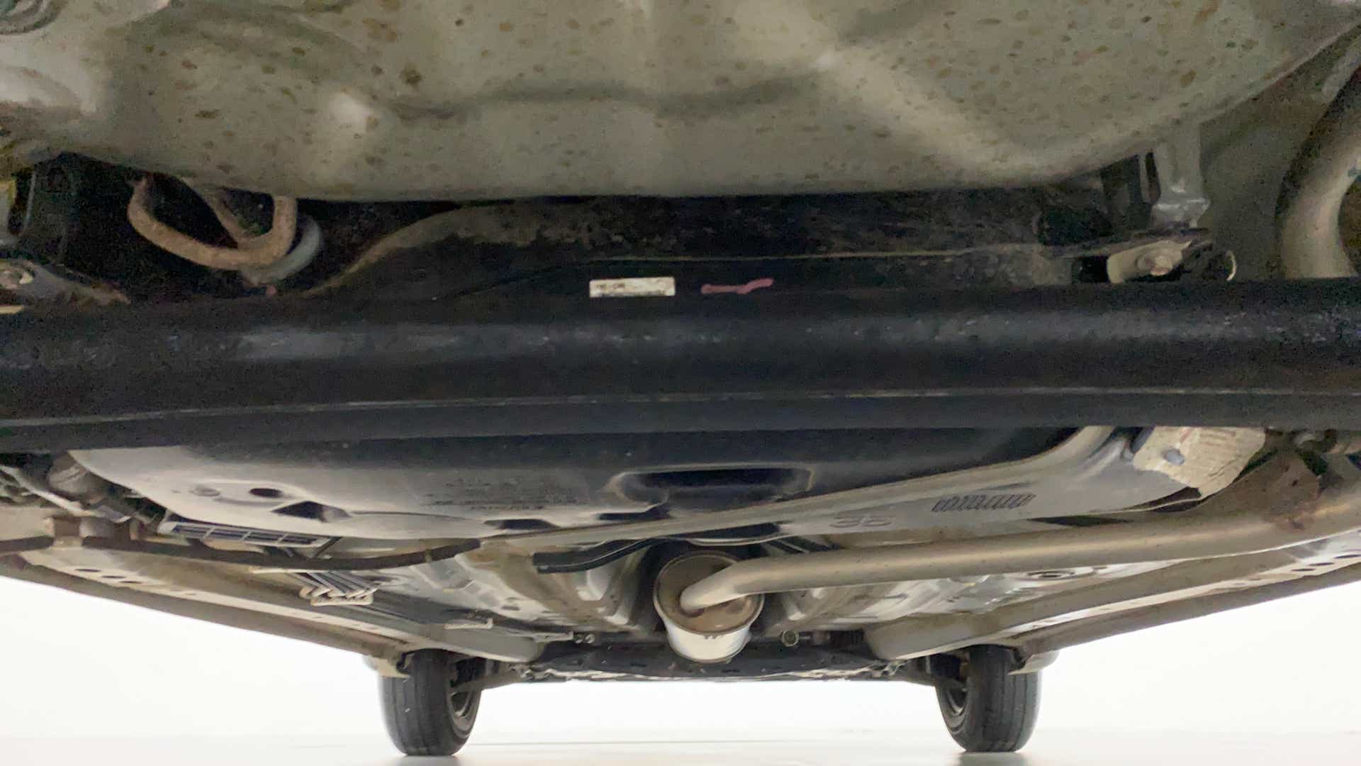 Undercarriage view of a Maruti Suzuki Celerio