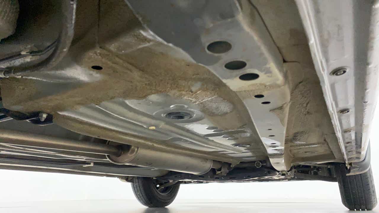 Undercarriage view of a Maruti Suzuki Celerio