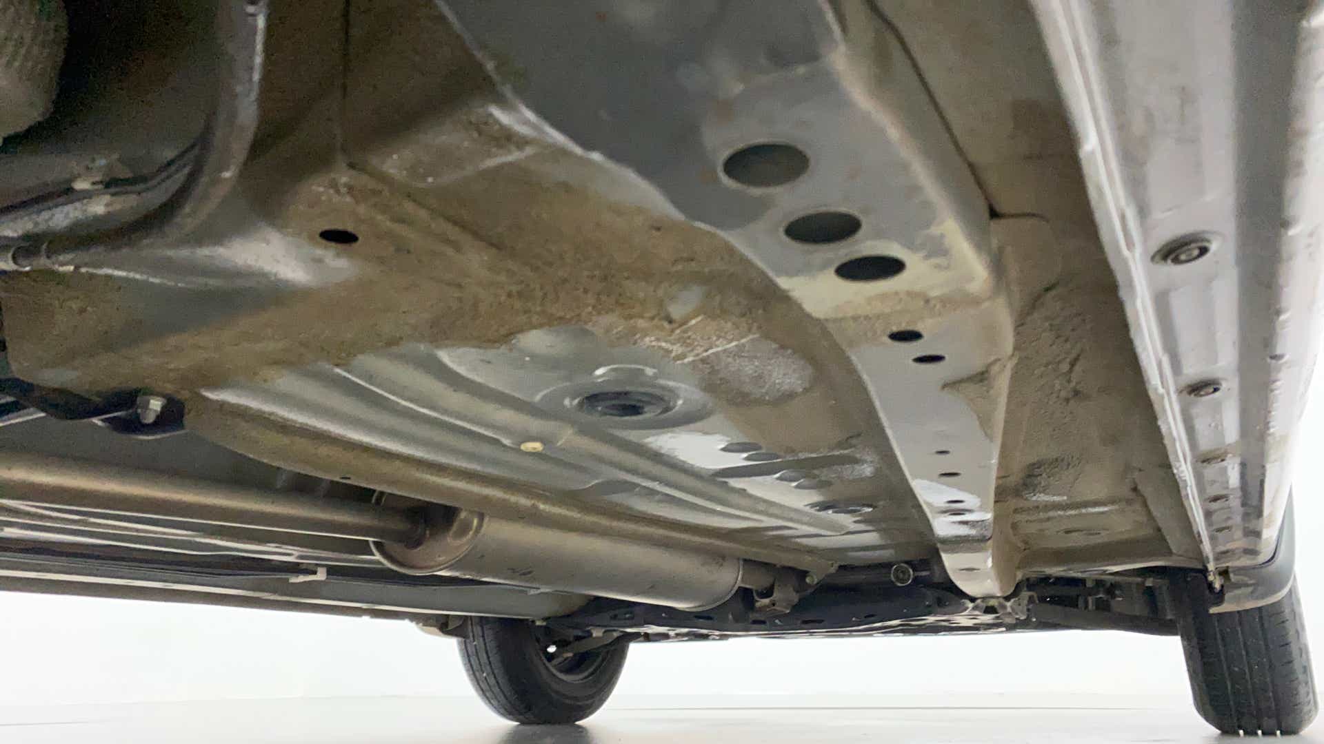 Undercarriage view of a Maruti Suzuki Celerio