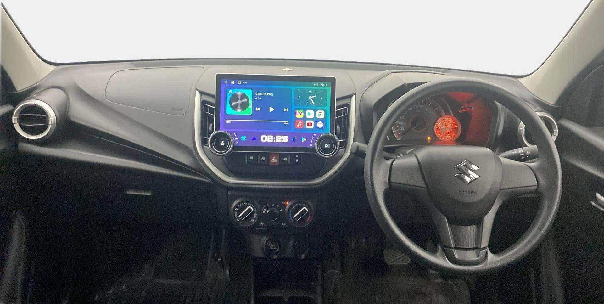 Dashboard and steering wheel of a Maruti Suzuki Celerio