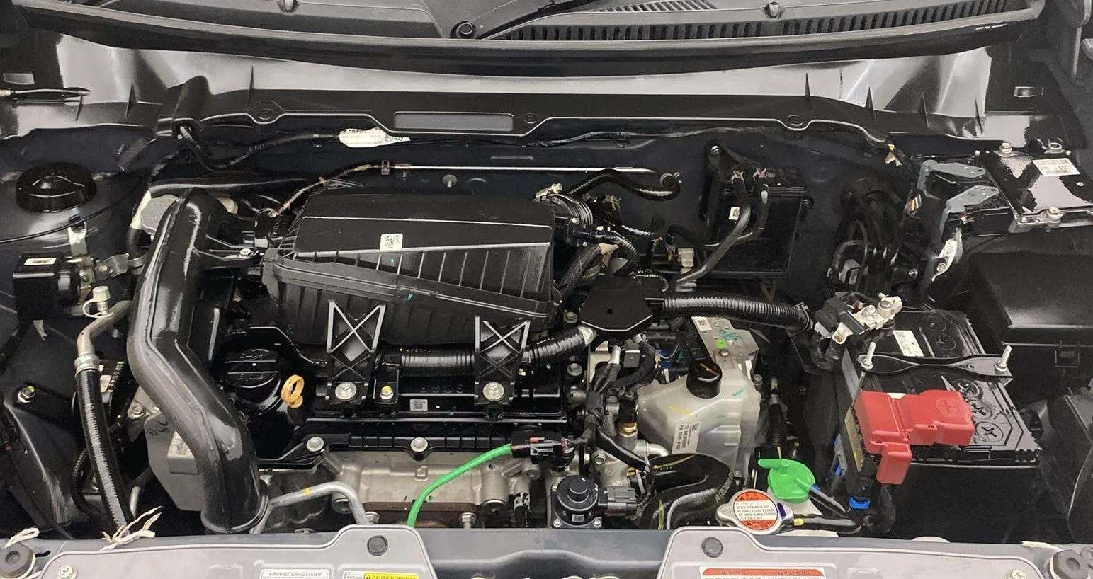 Engine bay view of a Maruti Suzuki Celerio